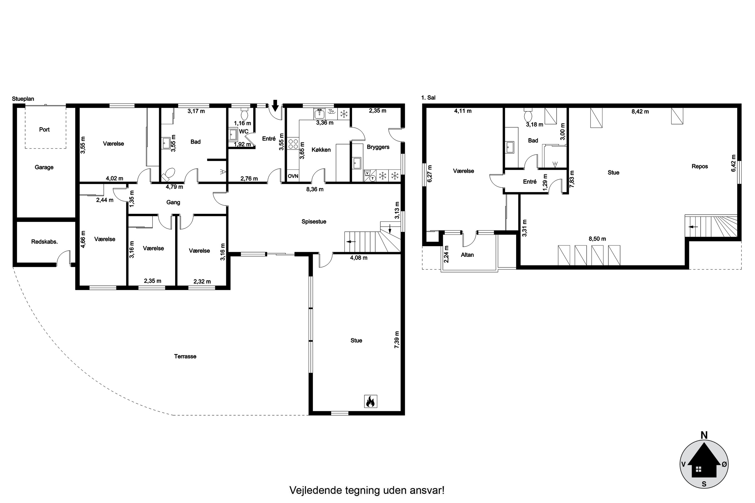 Plantegninger billede af Dr. Margrethes Vej 27, 9600 Aars