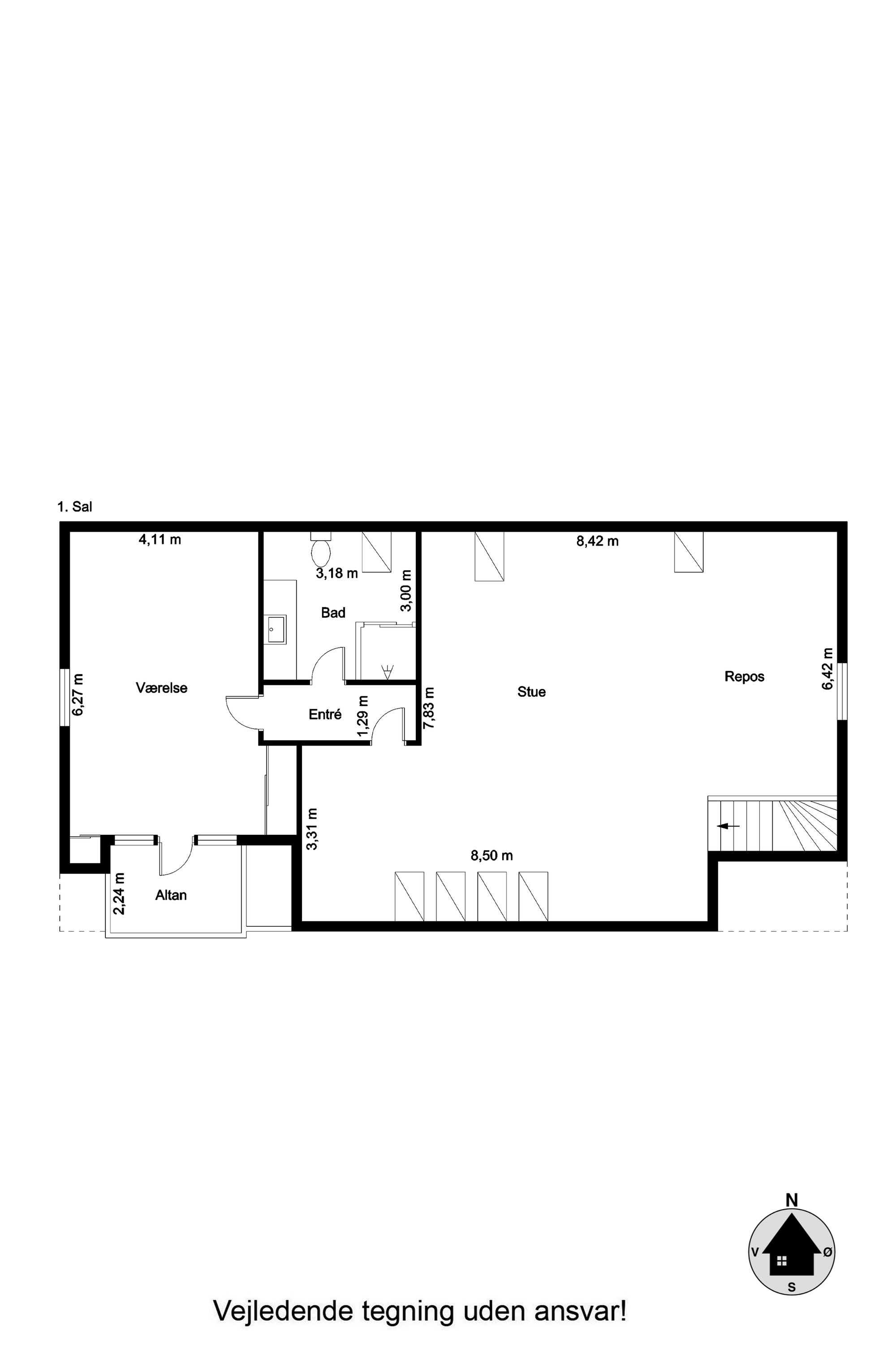 Plantegninger billede af Dr. Margrethes Vej 27, 9600 Aars