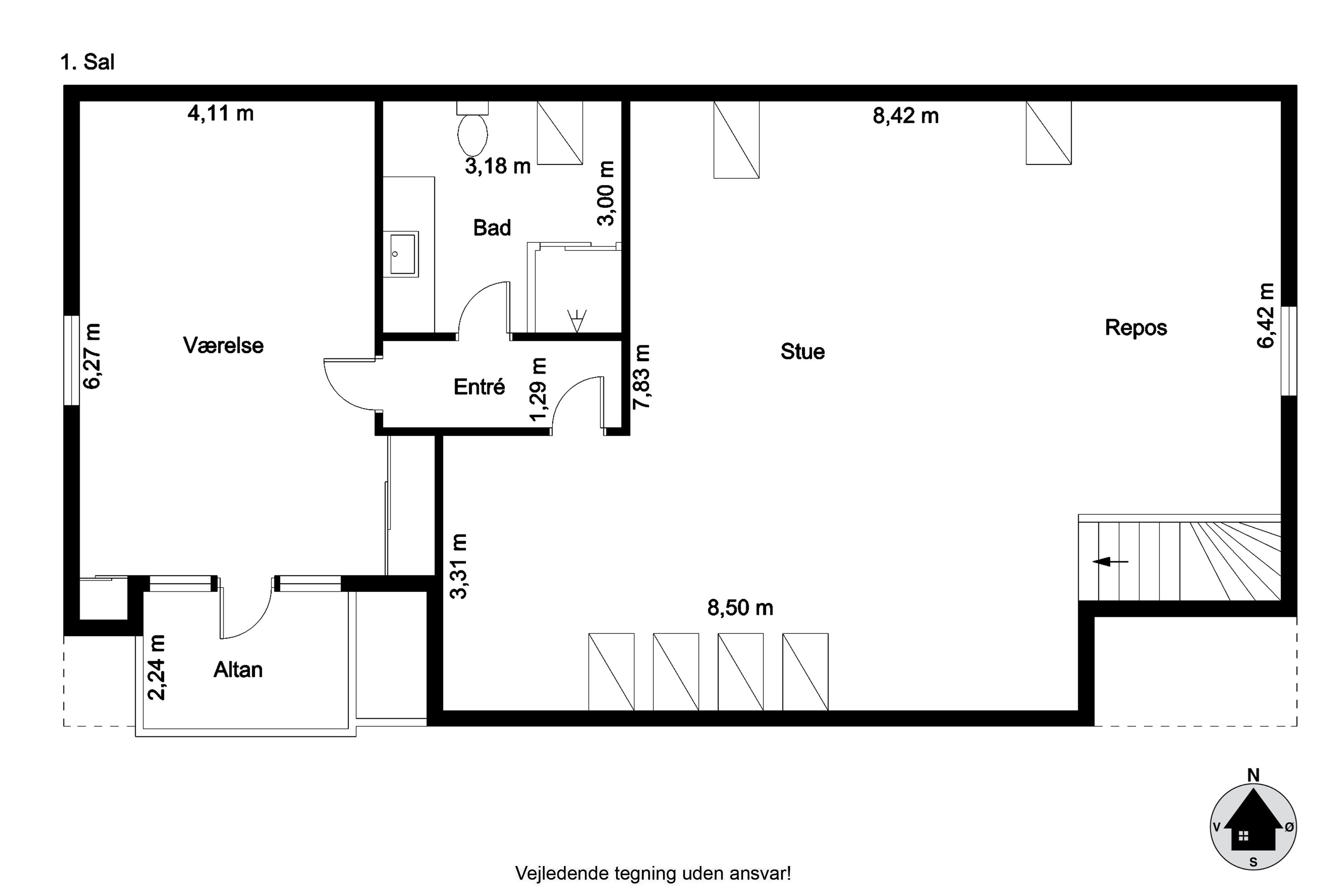 Plantegninger billede af Dr. Margrethes Vej 27, 9600 Aars