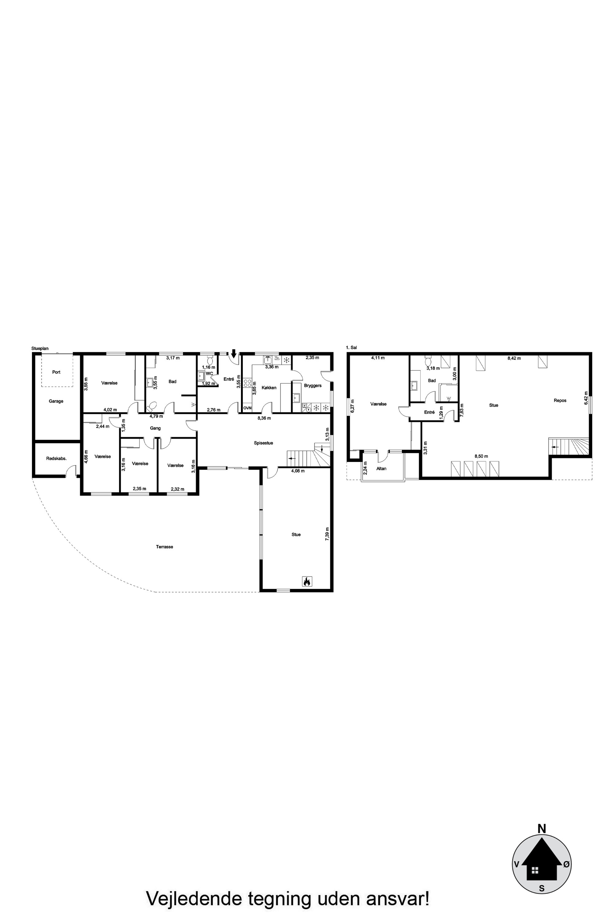 Plantegninger billede af Dr. Margrethes Vej 27, 9600 Aars