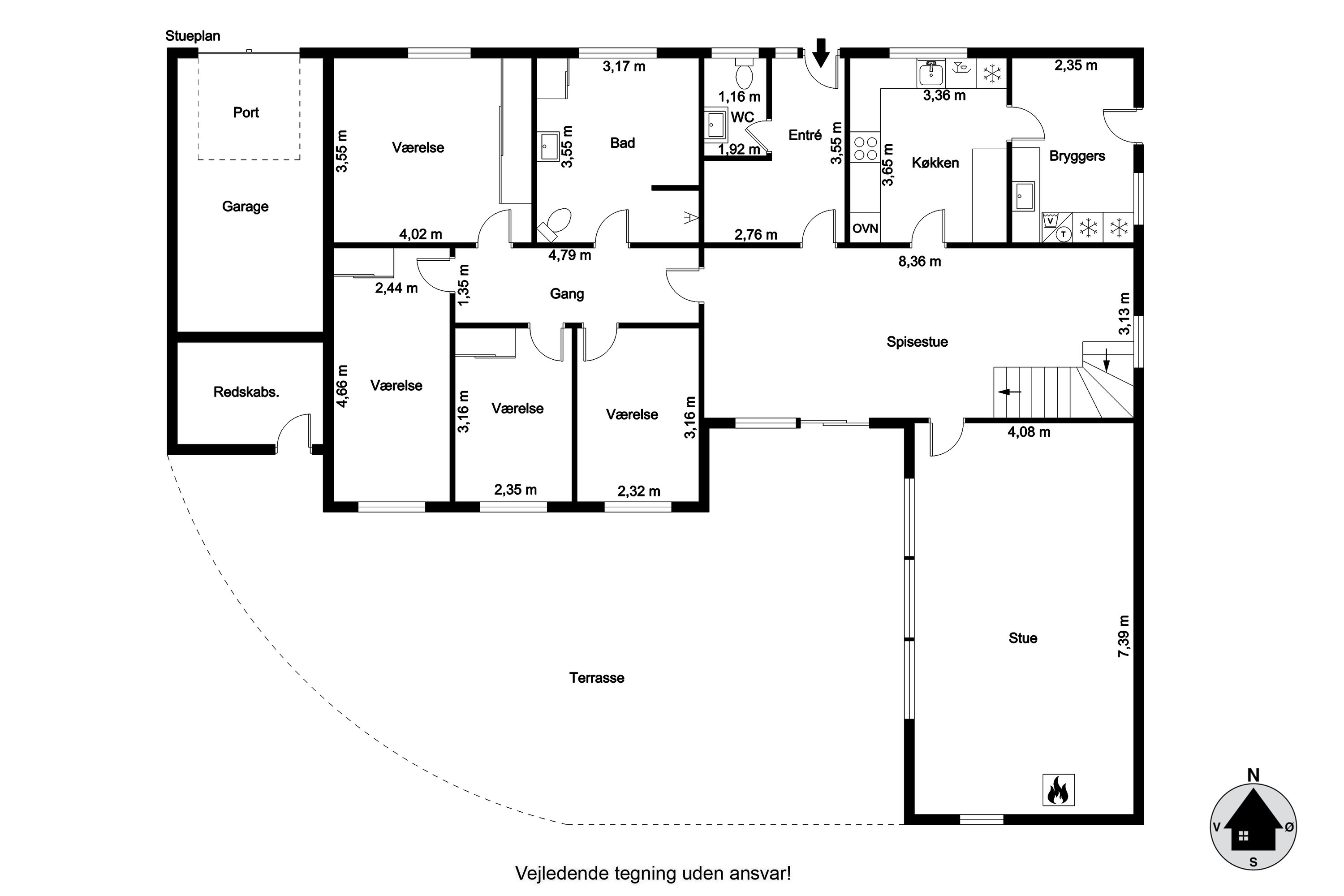 Plantegninger billede af Dr. Margrethes Vej 27, 9600 Aars