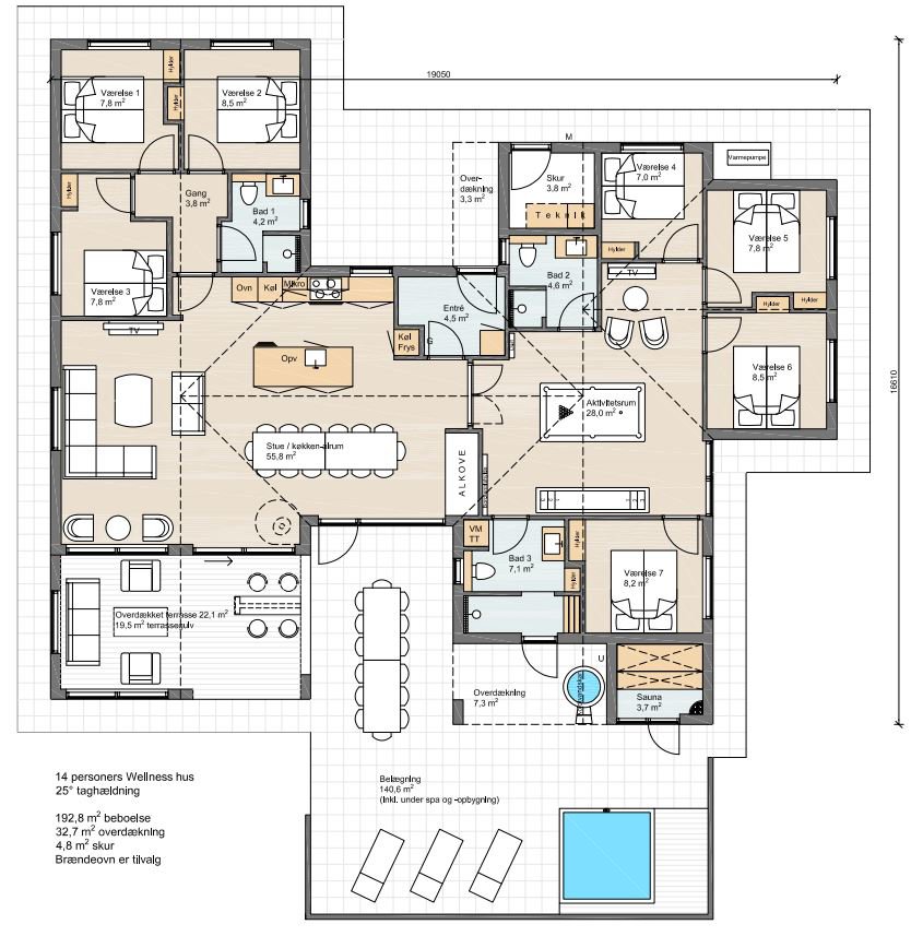 Plantegninger billede af Havtornvænget 7, Skråstrup Strand, 5400 Bogense