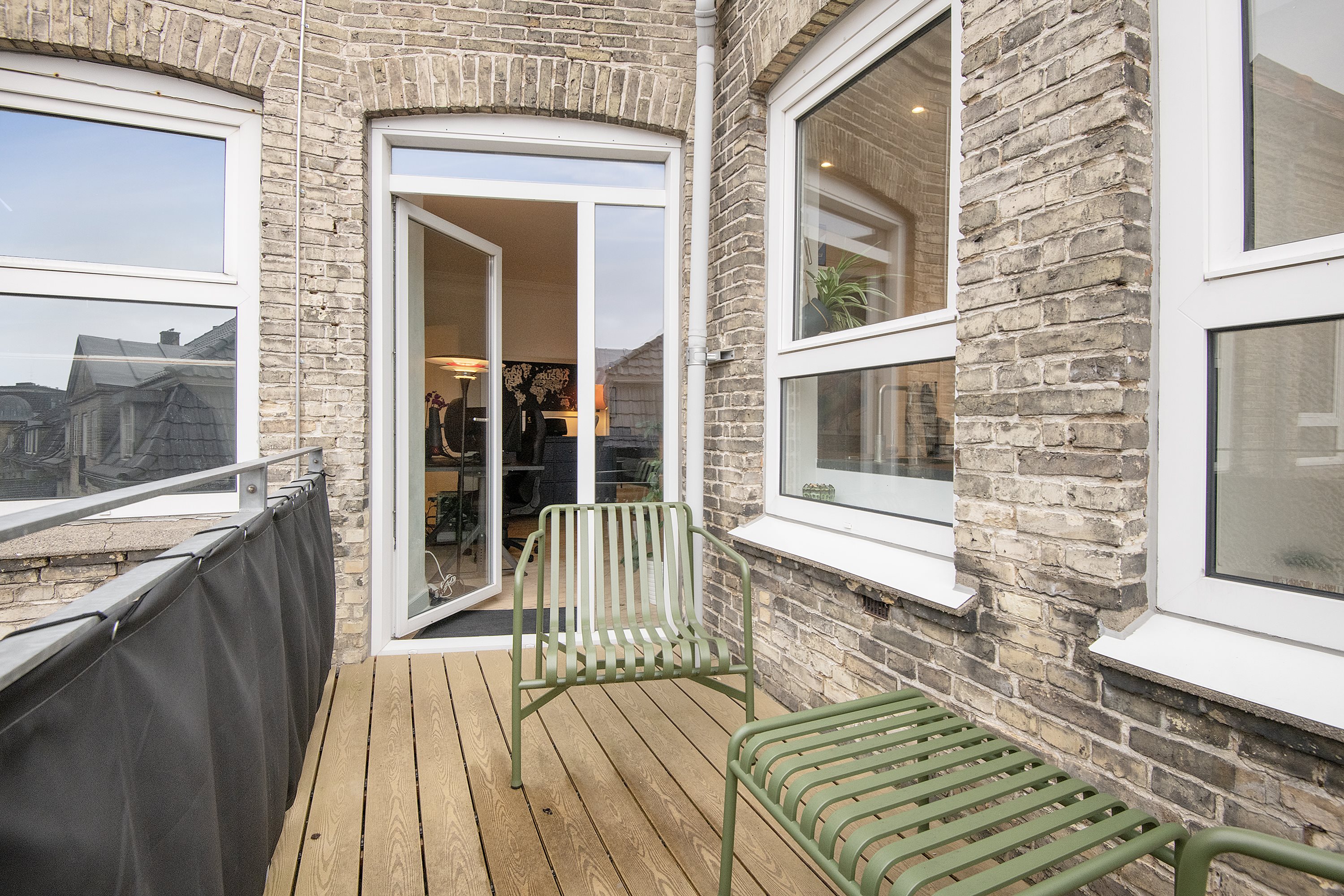 Fremhævet altan billede i fuldskærmstilstand. Billede af Reberbansgade 3, 2., 9000 Aalborg