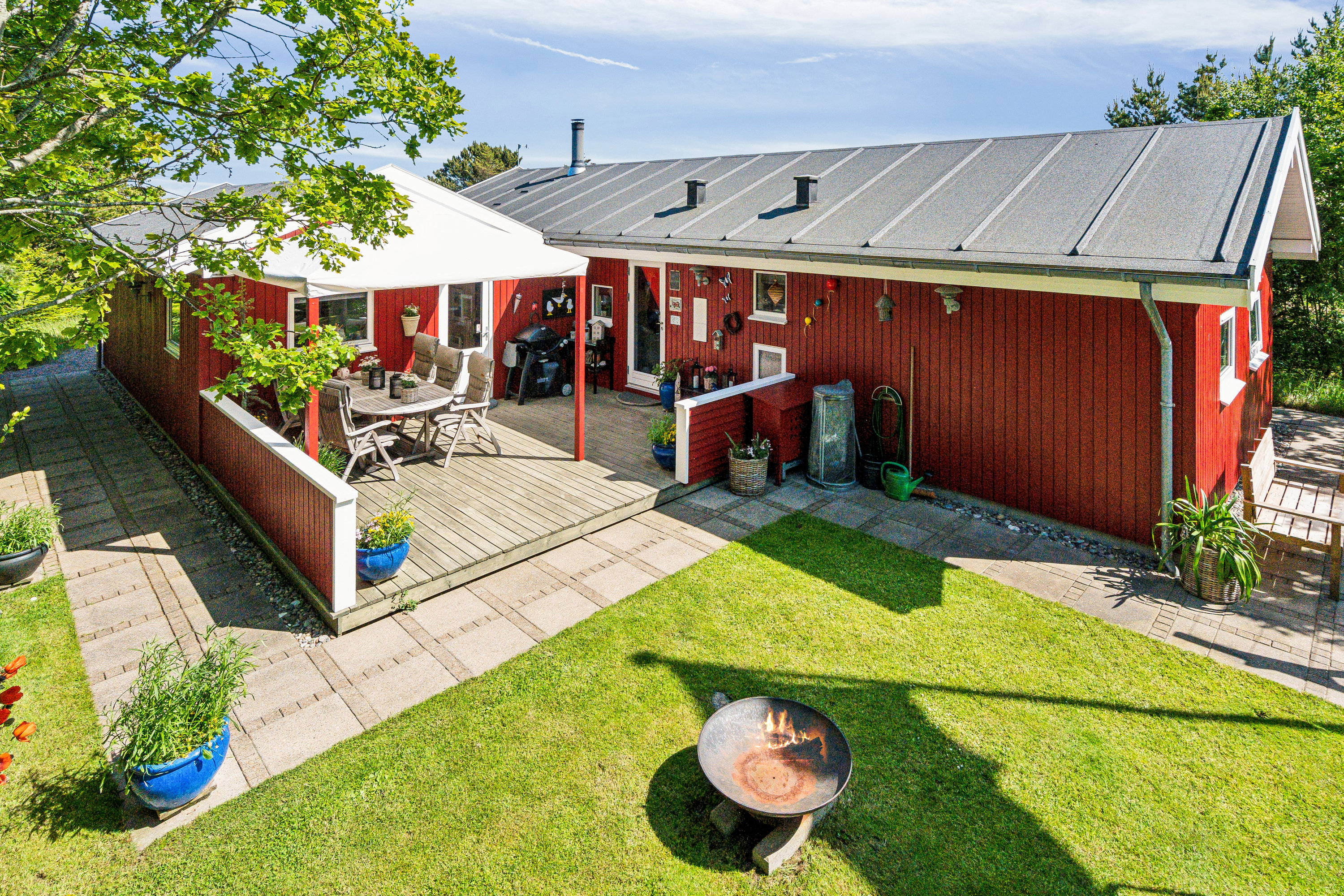 Fremhævet terrasse billede i fuldskærmstilstand. Billede af Perlevej 2, Bunken, 9982 Ålbæk