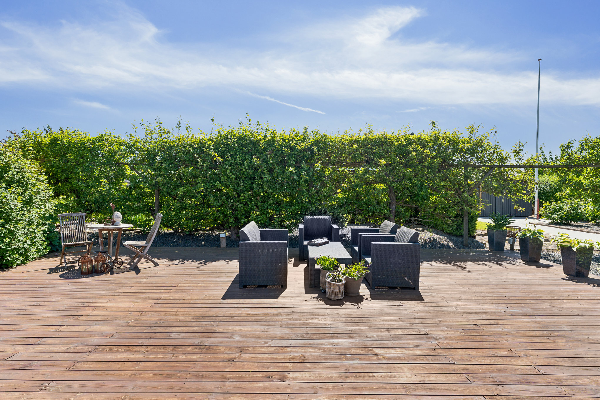 Fremhævet terrasse billede i fuldskærmstilstand. Billede af Gyvelvej 5, 8930 Randers NØ