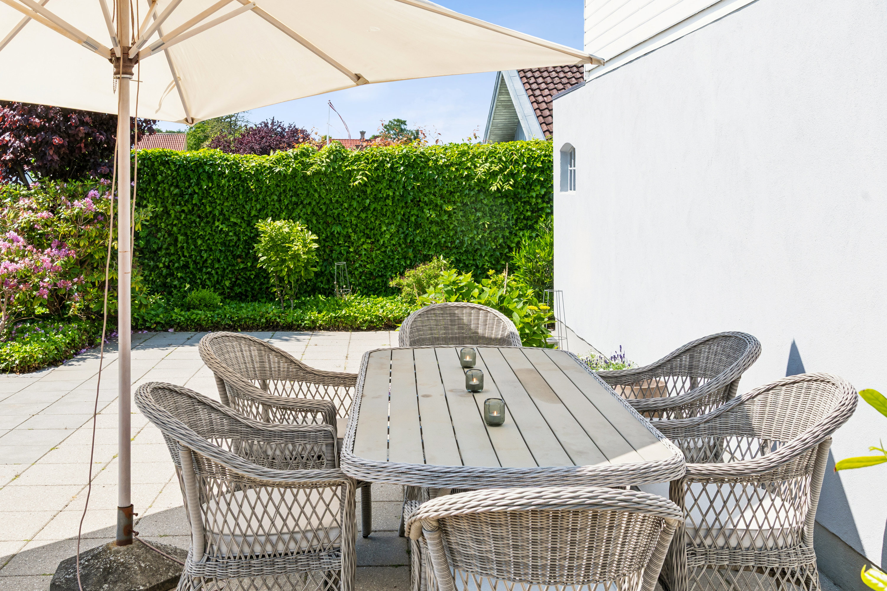 Fremhævet terrasse billede i fuldskærmstilstand. Billede af Vogtervej 4, 3060 Espergærde