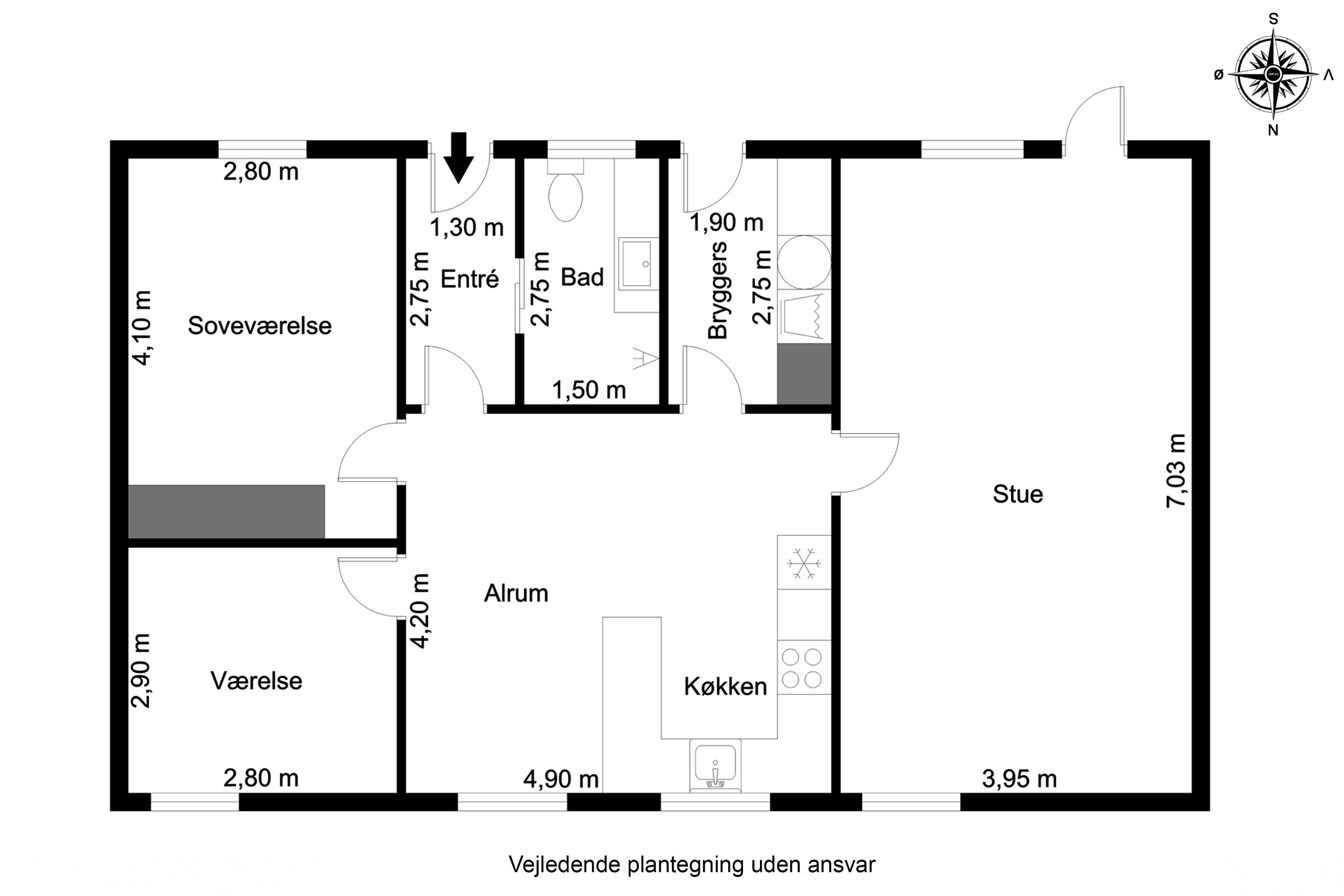 Plantegninger billede af Hybenvej 45, 8763 Rask Mølle
