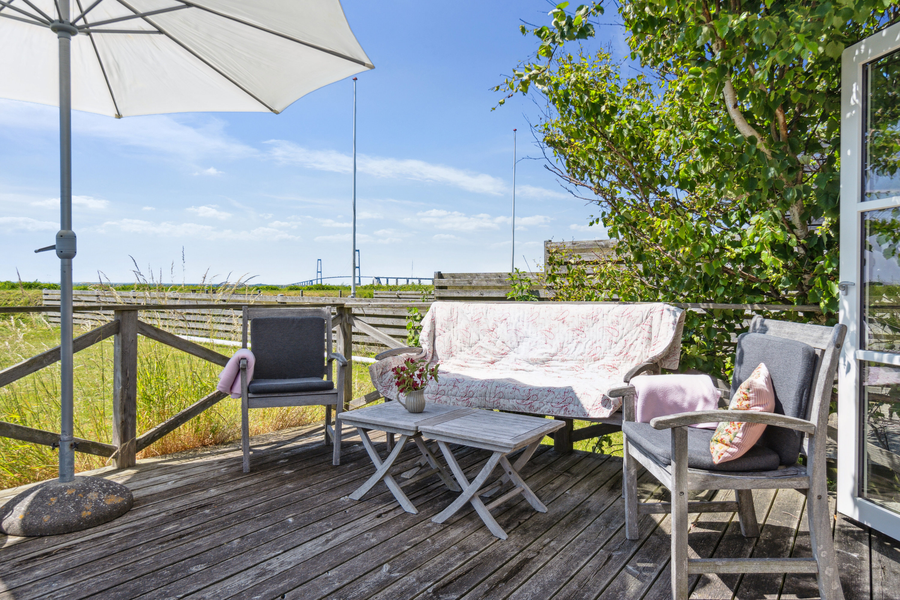 Fremhævet terrasse billede i fuldskærmstilstand. Billede af Granskoven 17, 4220 Korsør