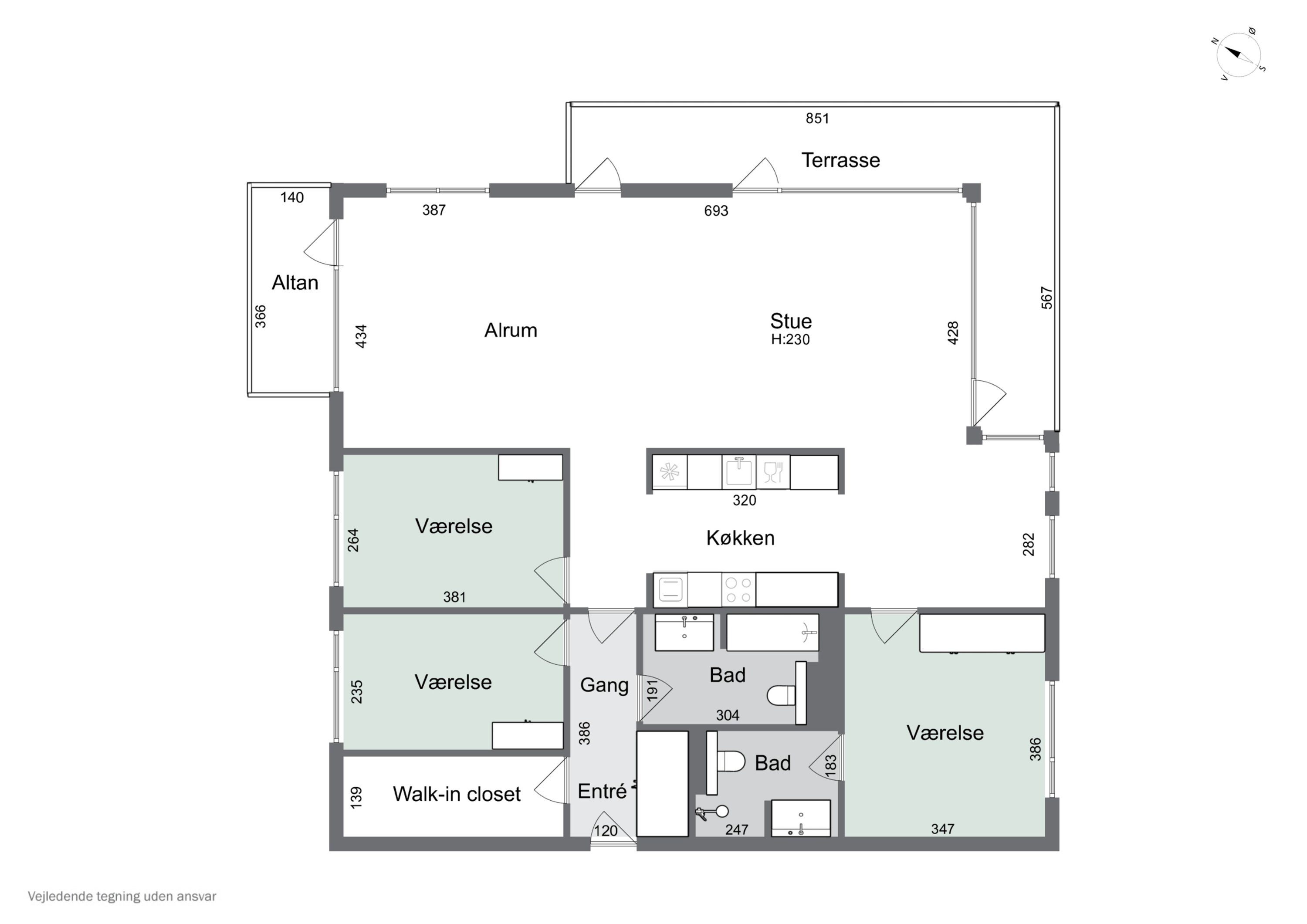 Plantegninger billede af Øresund Parkvej 5, 1. th., 2300 København S
