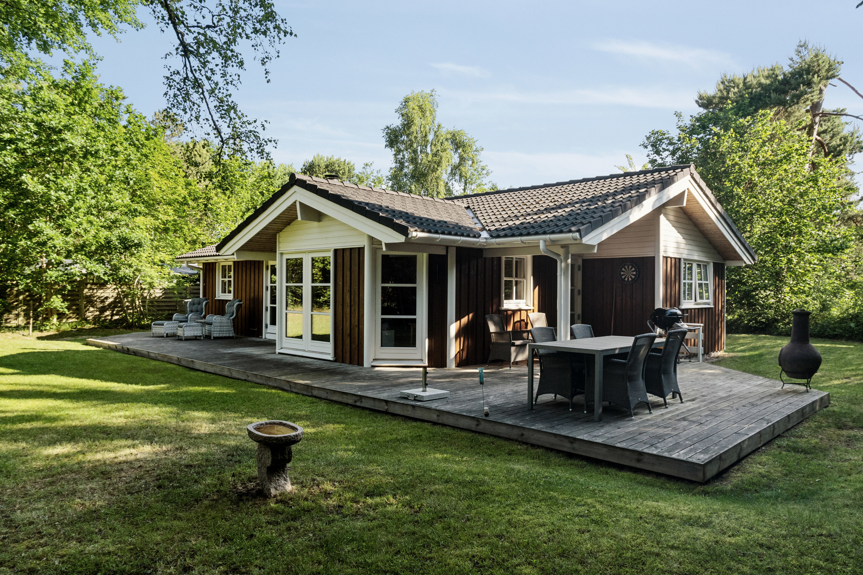 Miniaturebillede 1: set fra haven. Billede af Skovgyden 3, Gudmindrup Lyng, 4573 Højby