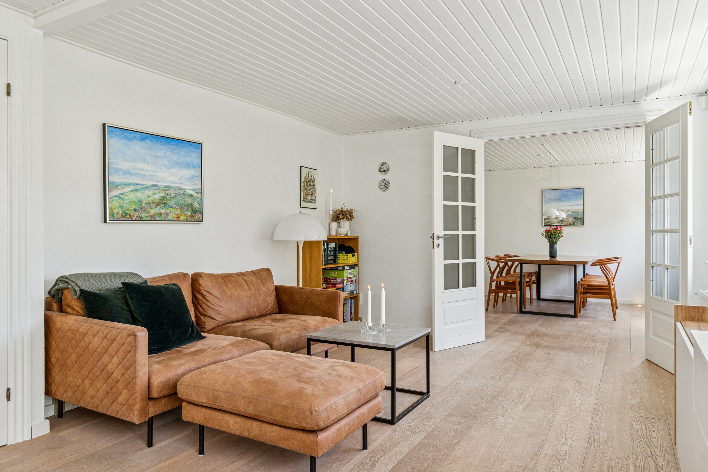 Fremhævet stue billede i fuldskærmstilstand. Billede af Møllebakken 7, 4200 Slagelse