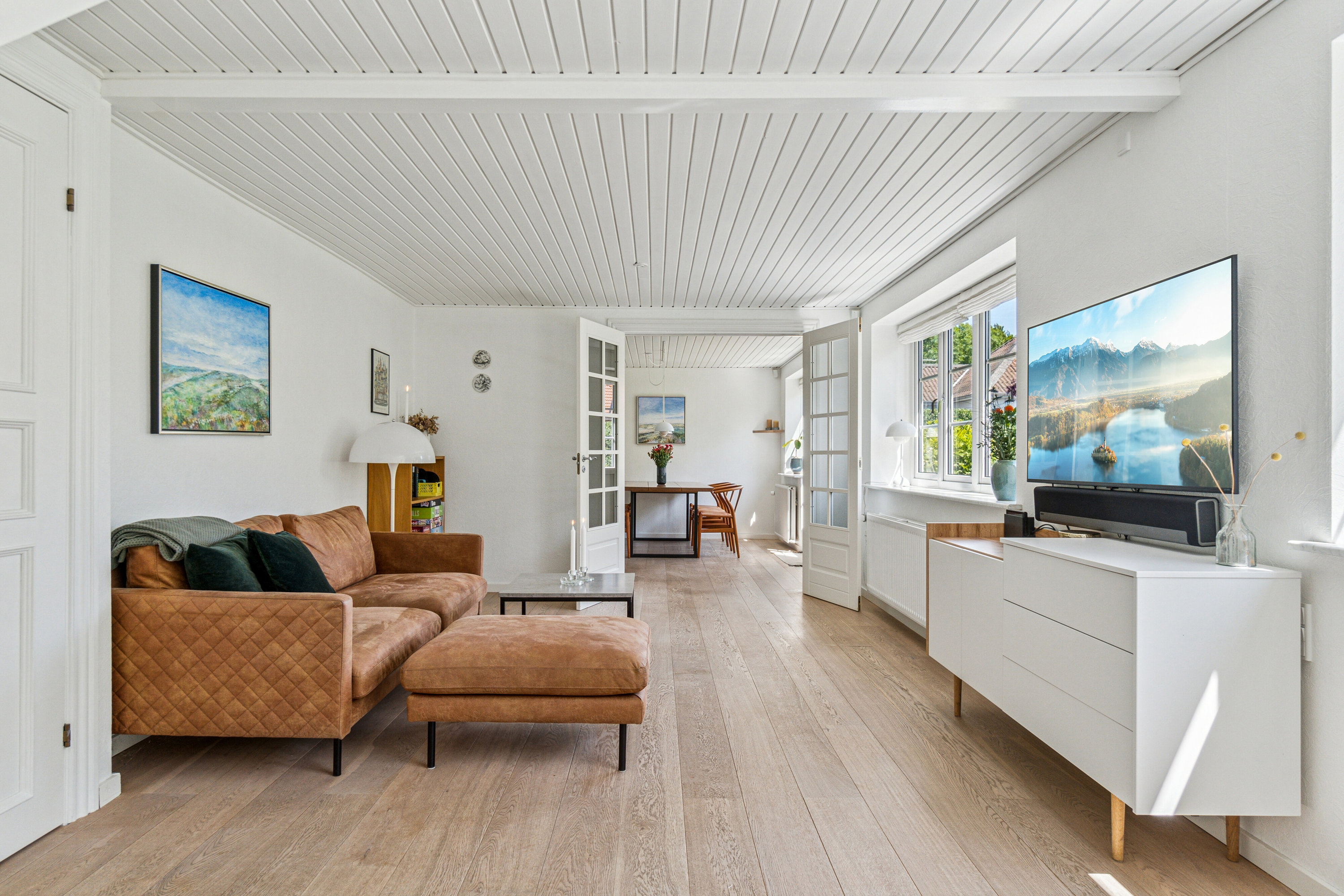 Fremhævet stue billede i fuldskærmstilstand. Billede af Møllebakken 7, 4200 Slagelse