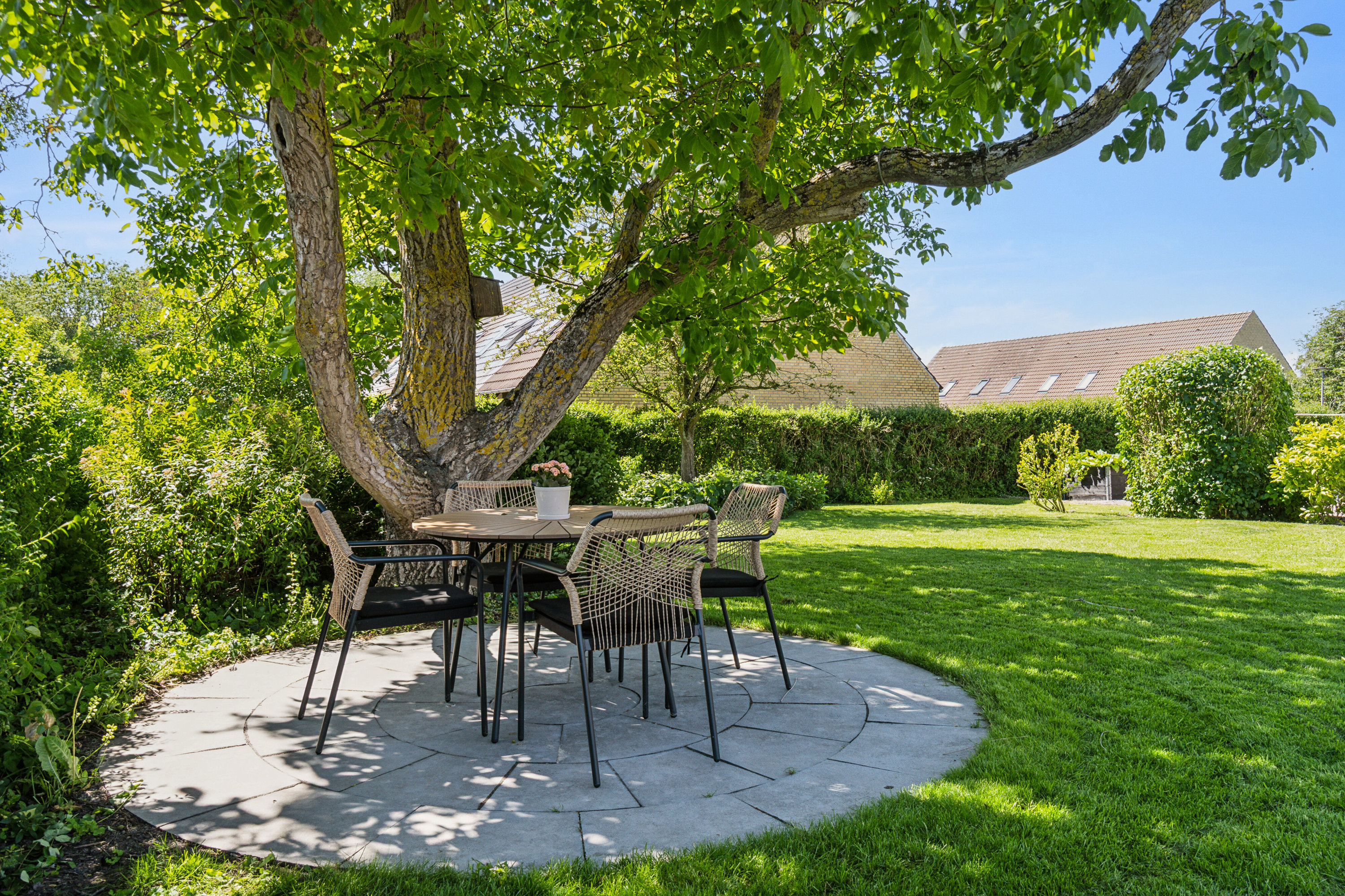 Fremhævet terrasse billede i fuldskærmstilstand. Billede af Møllebakken 7, 4200 Slagelse