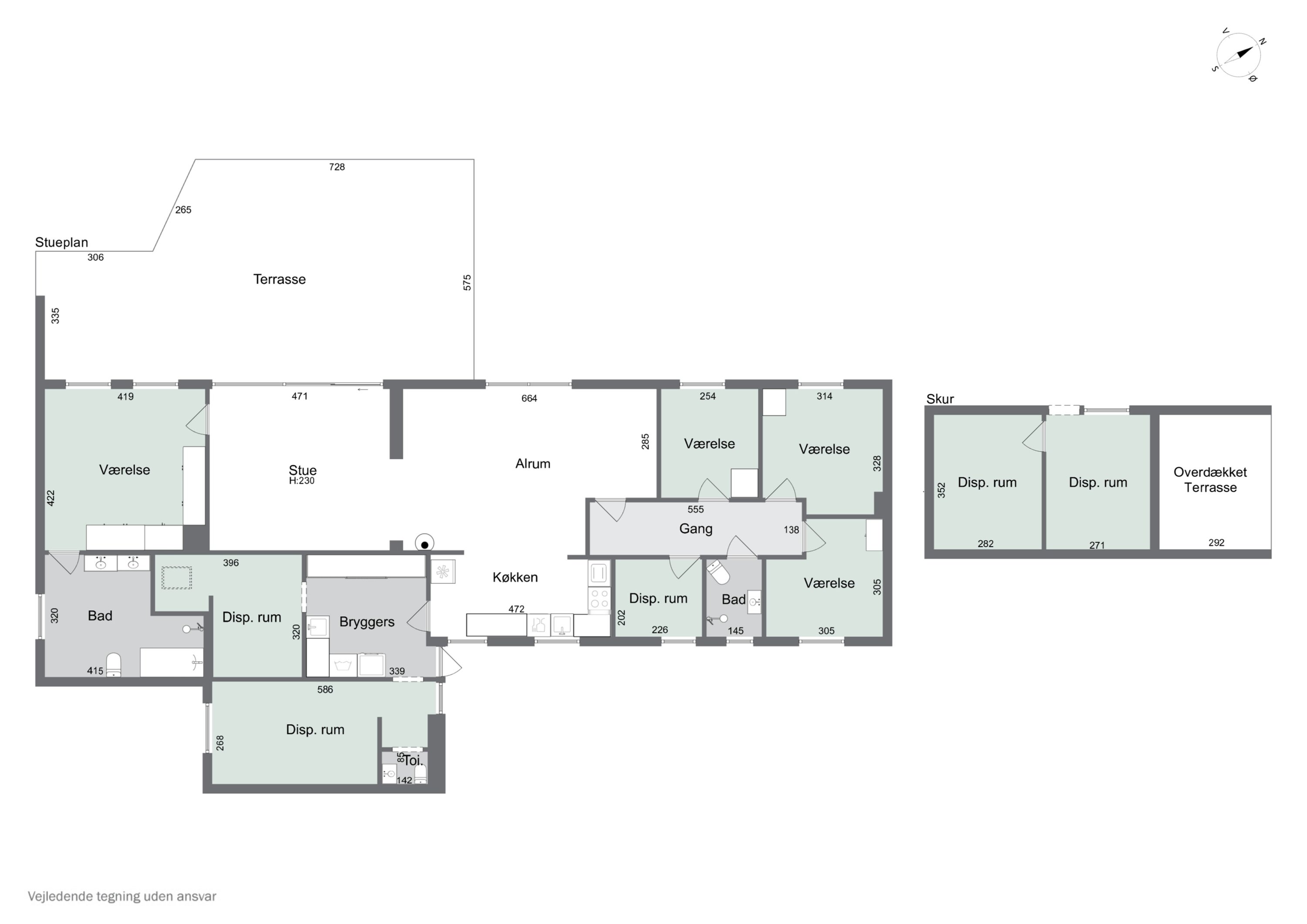 Plantegninger billede af Møllealle 7, Nyker, 3700 Rønne