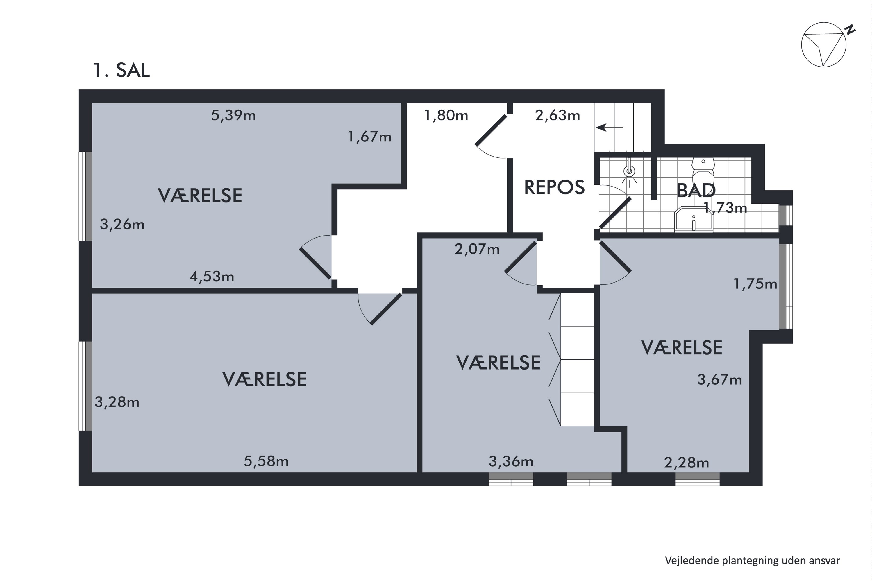 Plantegninger billede af Refshammervej 12, 7900 Nykøbing M