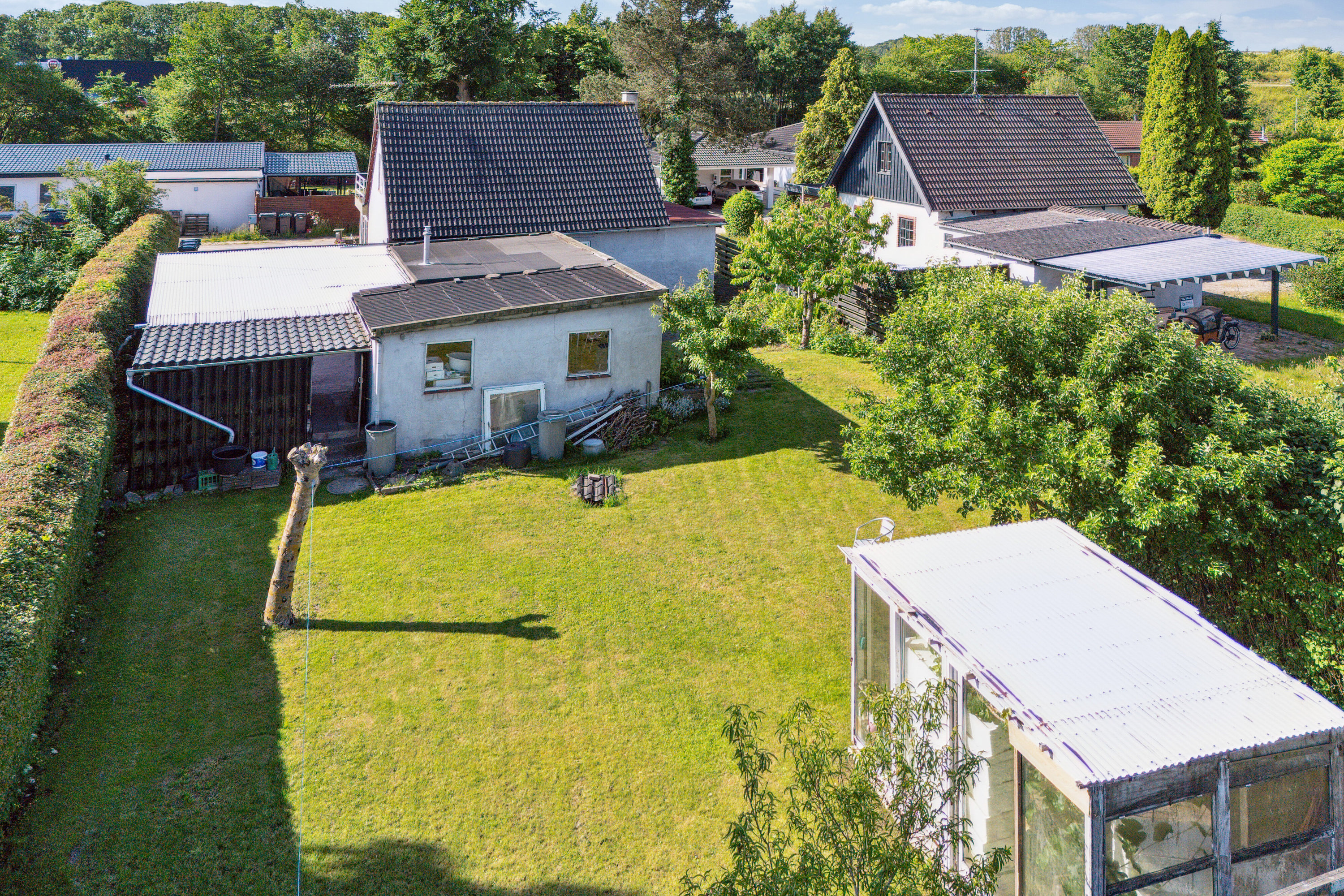 Fremhævet set fra haven billede i fuldskærmstilstand. Billede af Pilegårdsvej 12, Skovsø, 4200 Slagelse