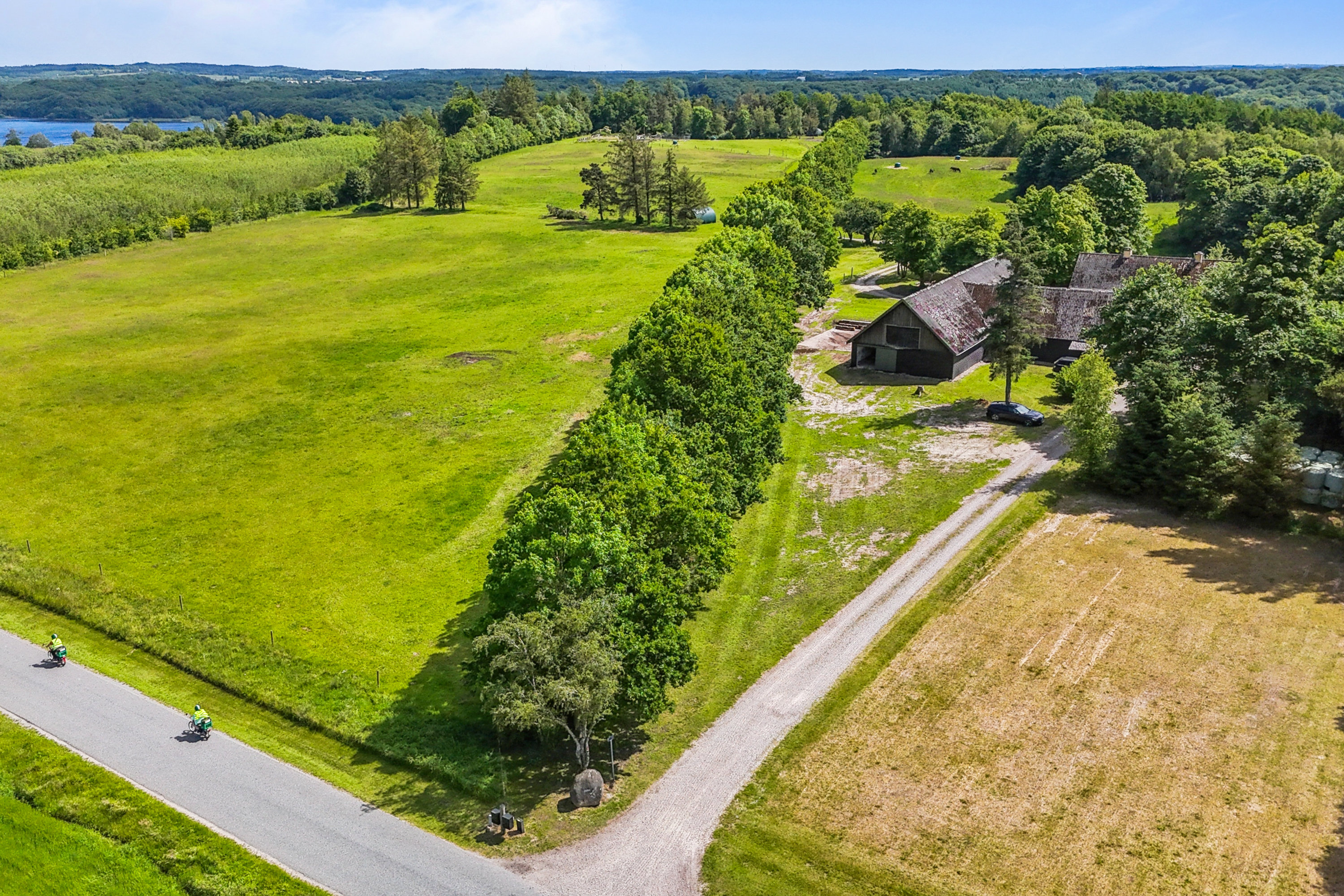 Fremhævet luftfoto billede i fuldskærmstilstand. Billede af Skovbovej 52, Krogen, 9500 Hobro