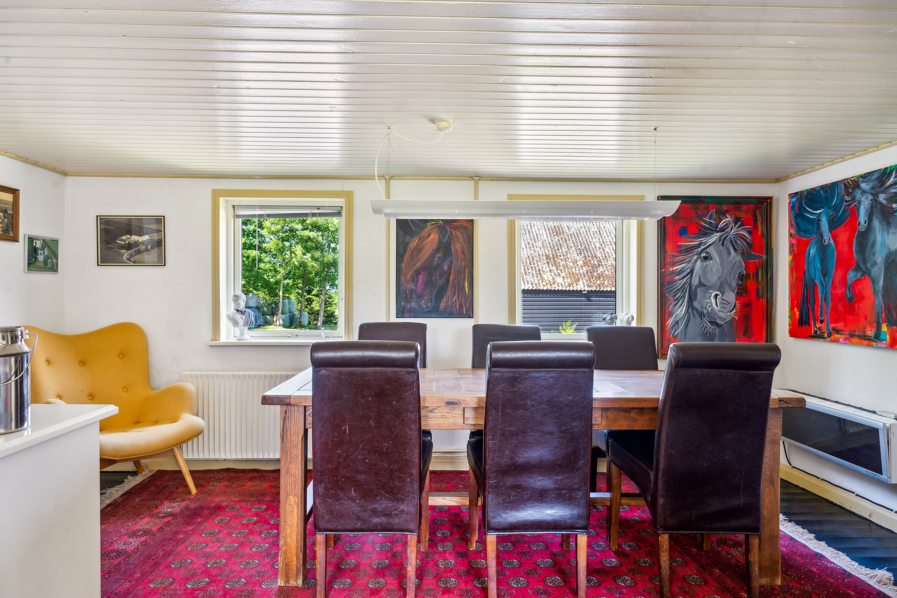 Fremhævet stue billede i fuldskærmstilstand. Billede af Skovbovej 52, Krogen, 9500 Hobro