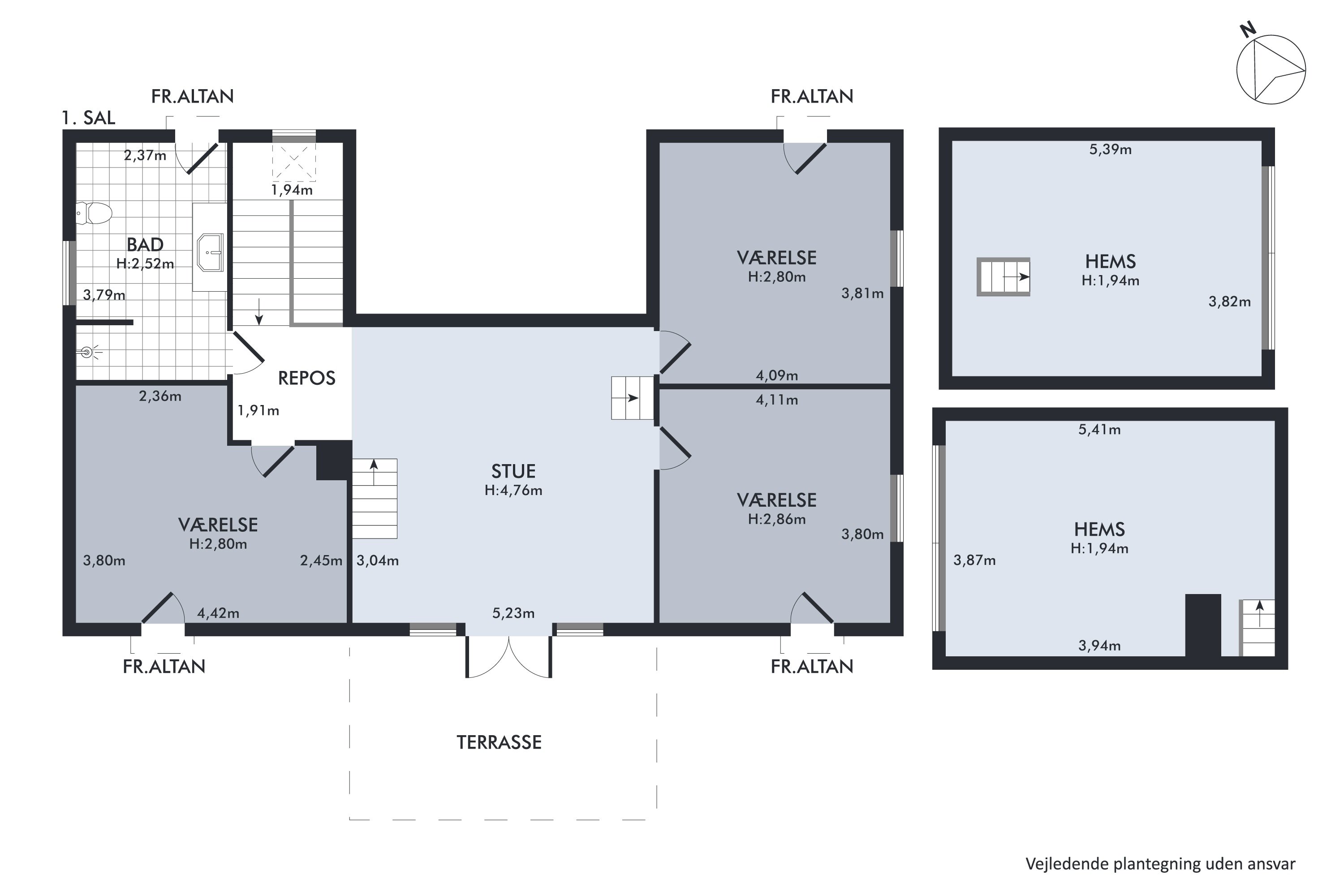 Plantegninger billede af Kaløvej 61, Eskerod, 8543 Hornslet