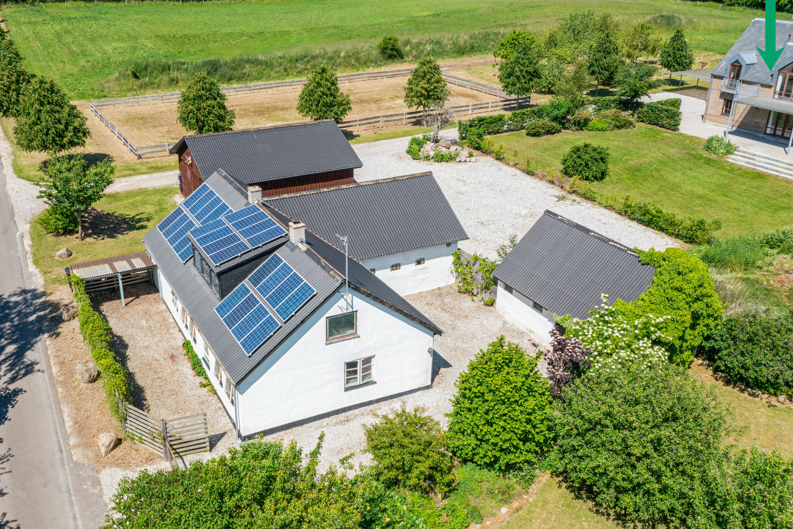 Fremhævet luftfoto billede i fuldskærmstilstand. Billede af Kaløvej 61, Eskerod, 8543 Hornslet