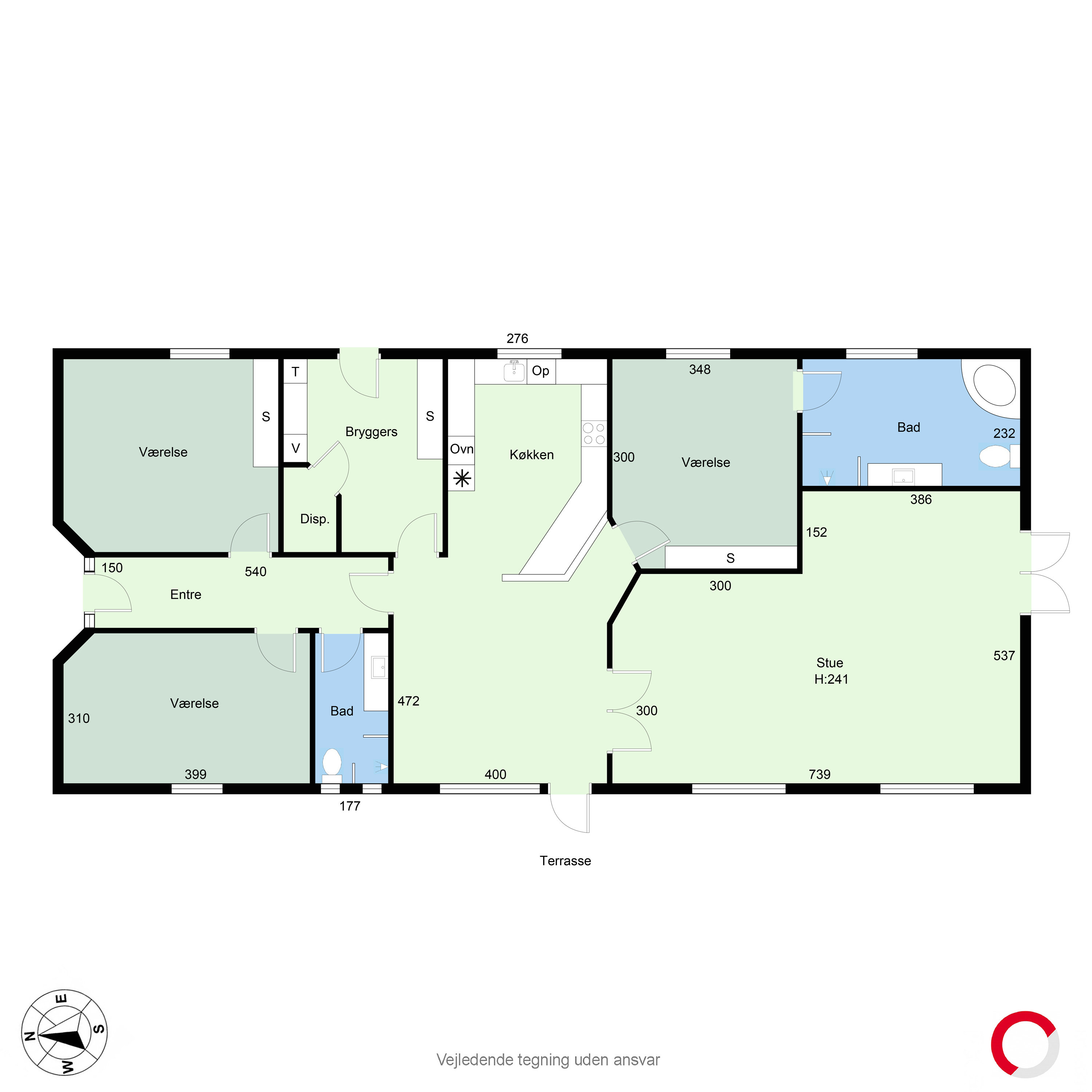 Plantegninger billede af Stillingvej 211, Borum, 8471 Sabro