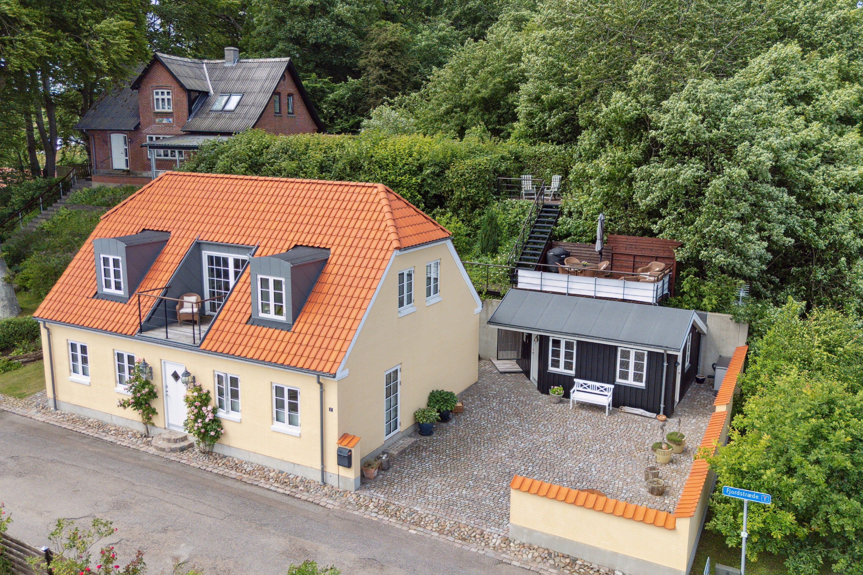 Fremhævet luftfoto billede i fuldskærmstilstand. Billede af Fjordstræde 7, Doverodde, 7760 Hurup Thy