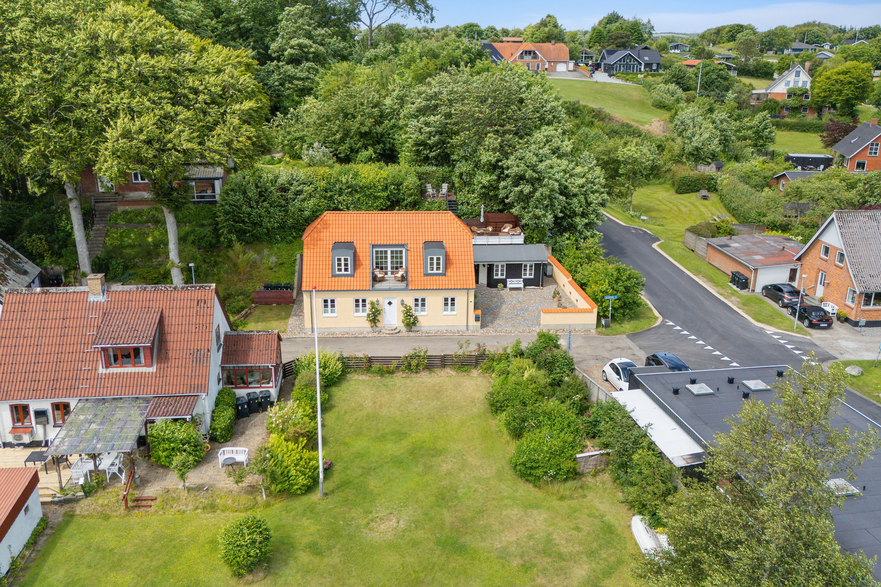 Fremhævet luftfoto billede i fuldskærmstilstand. Billede af Fjordstræde 7, Doverodde, 7760 Hurup Thy