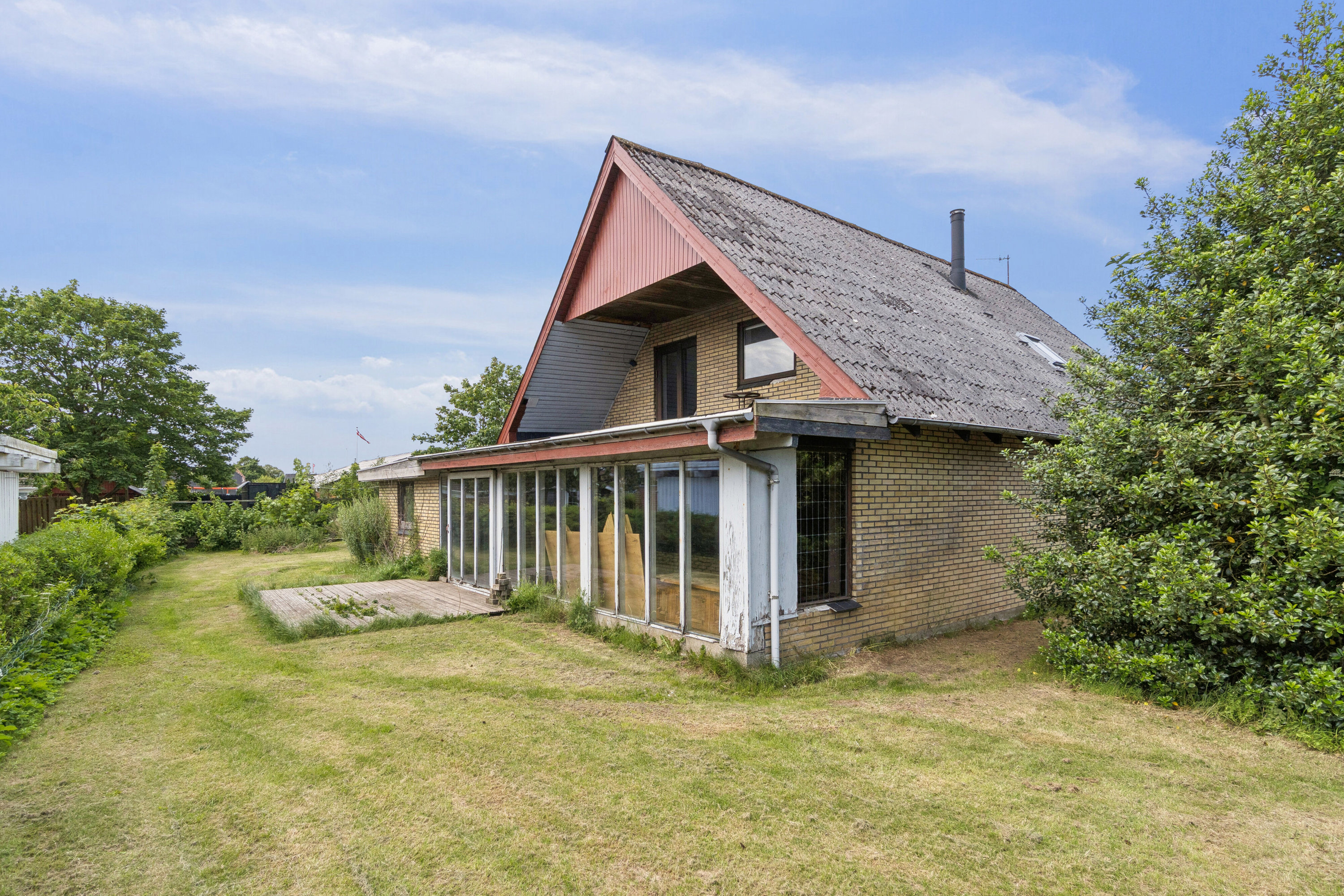 Fremhævet set fra haven billede i fuldskærmstilstand. Billede af Æblevej 8, 7741 Frøstrup