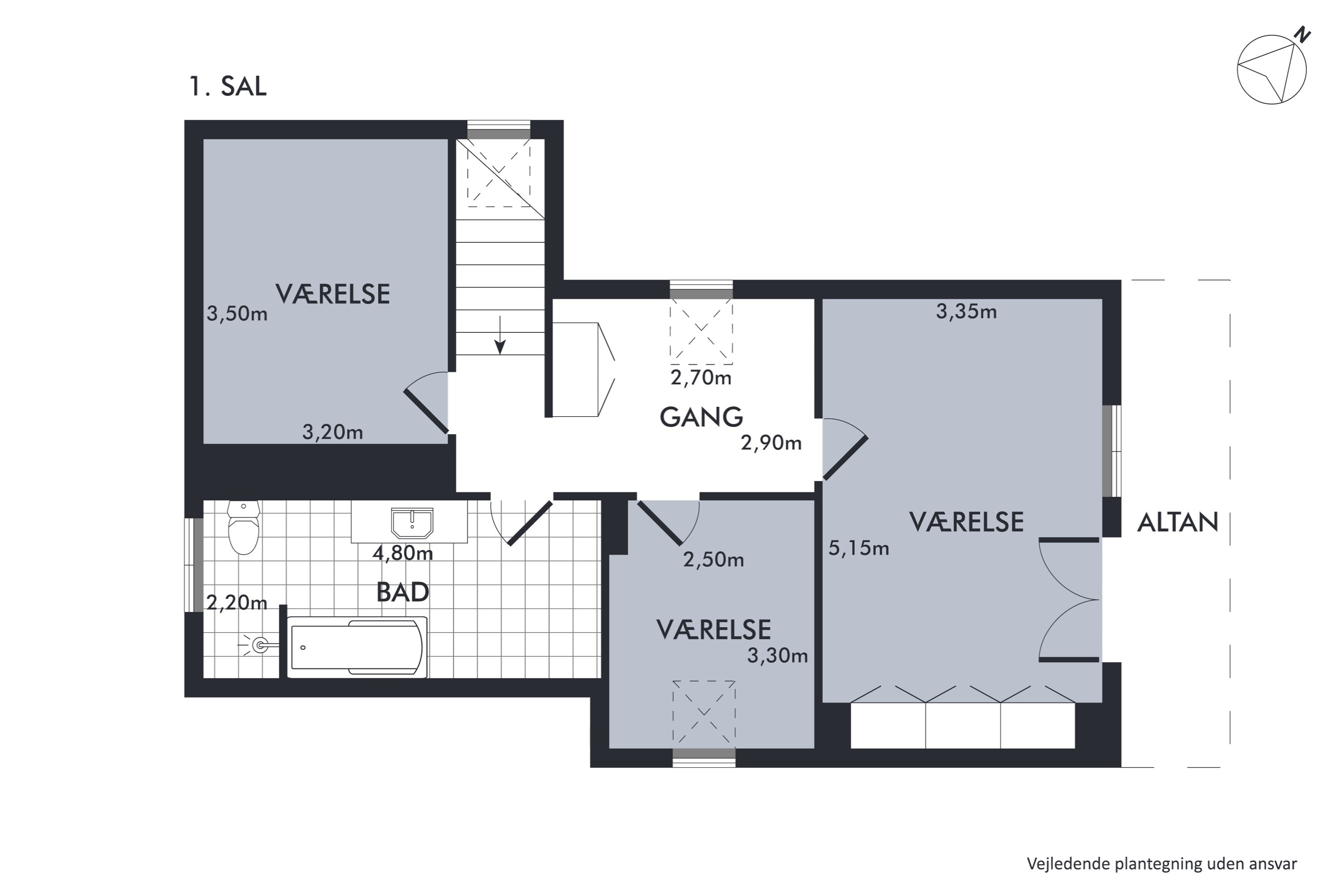 Plantegninger billede af Vestergade 5, 8850 Bjerringbro