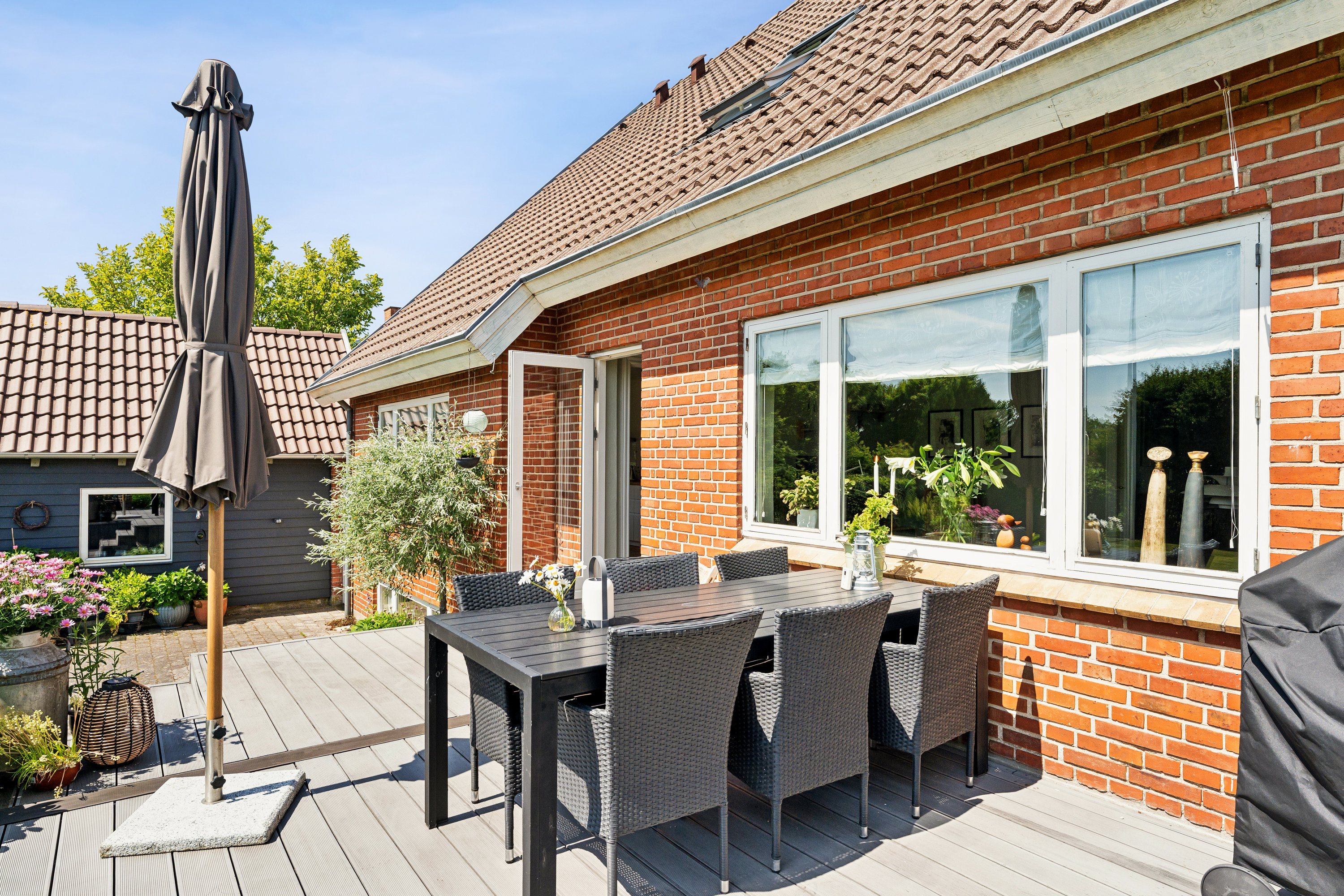 Fremhævet terrasse billede i fuldskærmstilstand. Billede af Vestergade 5, 8850 Bjerringbro