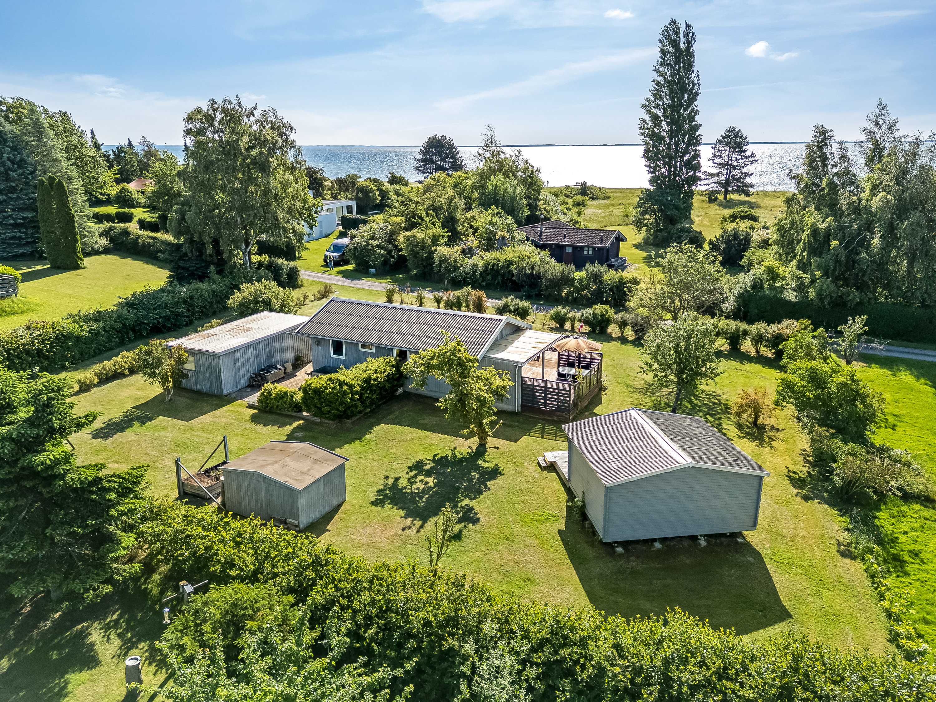 Fremhævet luftfoto billede i fuldskærmstilstand. Billede af Lyngvej 12, 4945 Femø