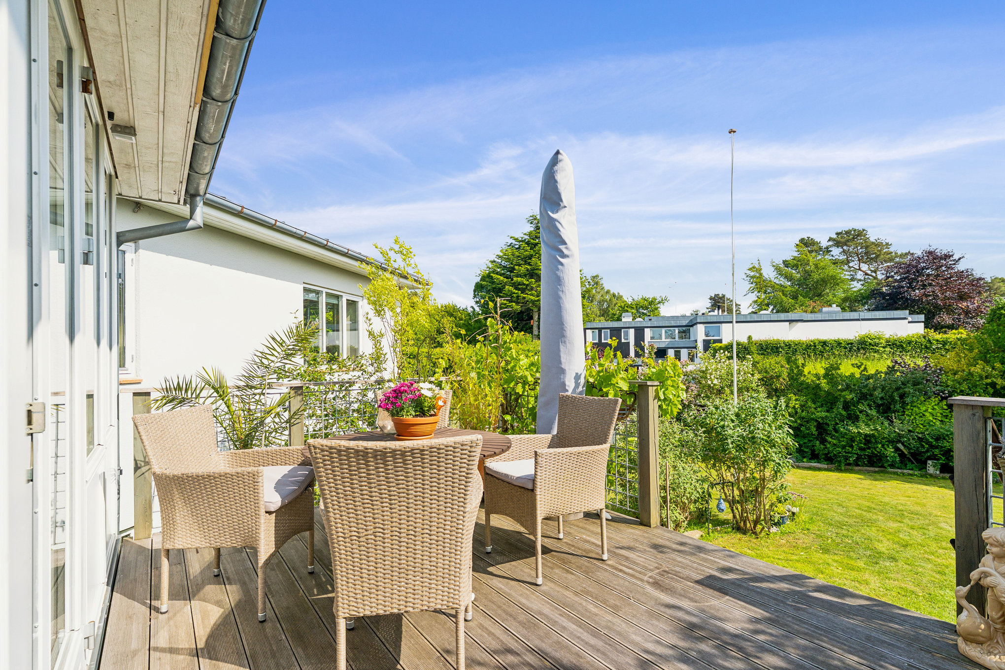 Fremhævet terrasse billede i fuldskærmstilstand. Billede af Tebbestrupvej 74, 8940 Randers SV