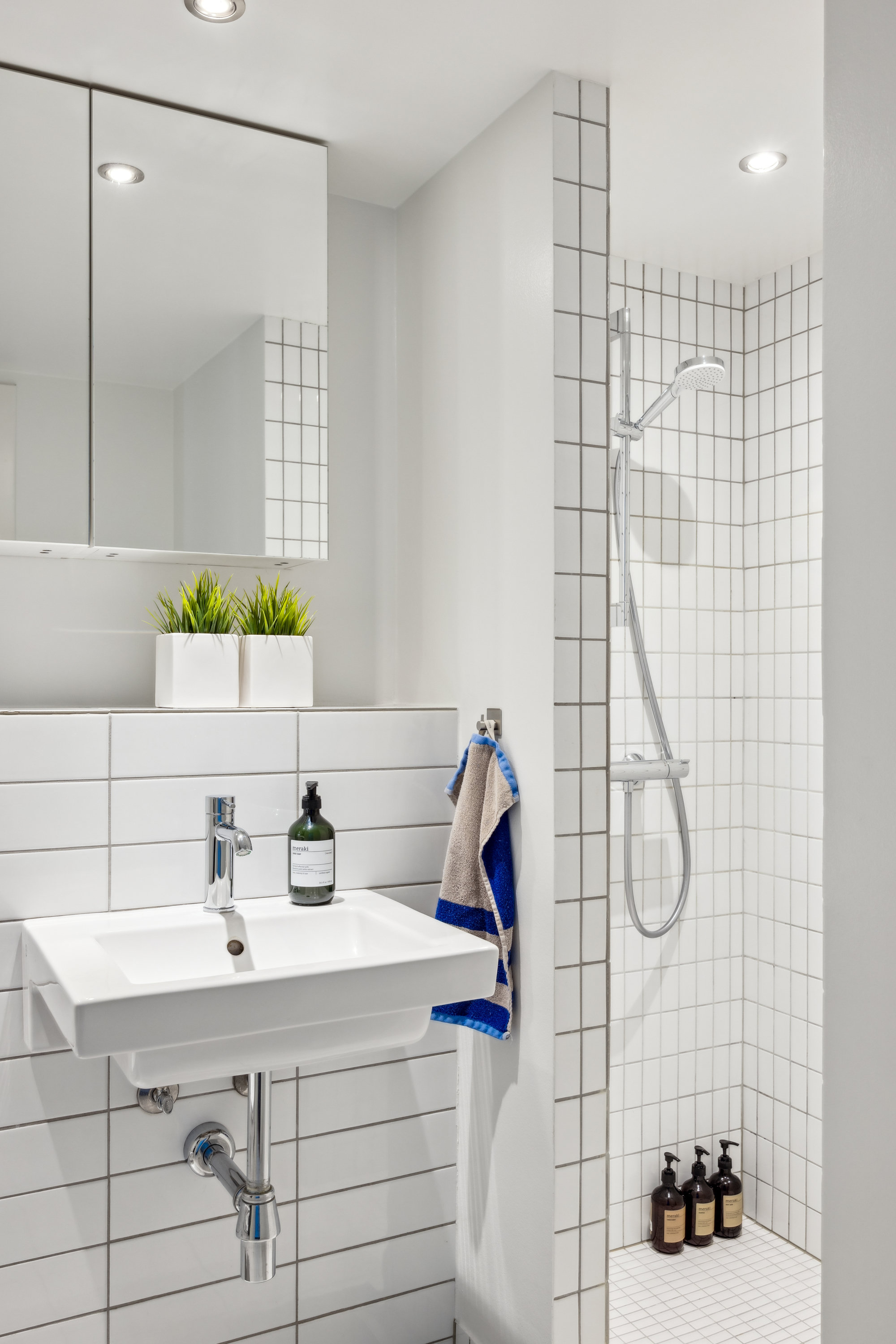 Fremhævet badeværelse billede i fuldskærmstilstand. Billede af Havnevej 8E, 1., 8400 Ebeltoft