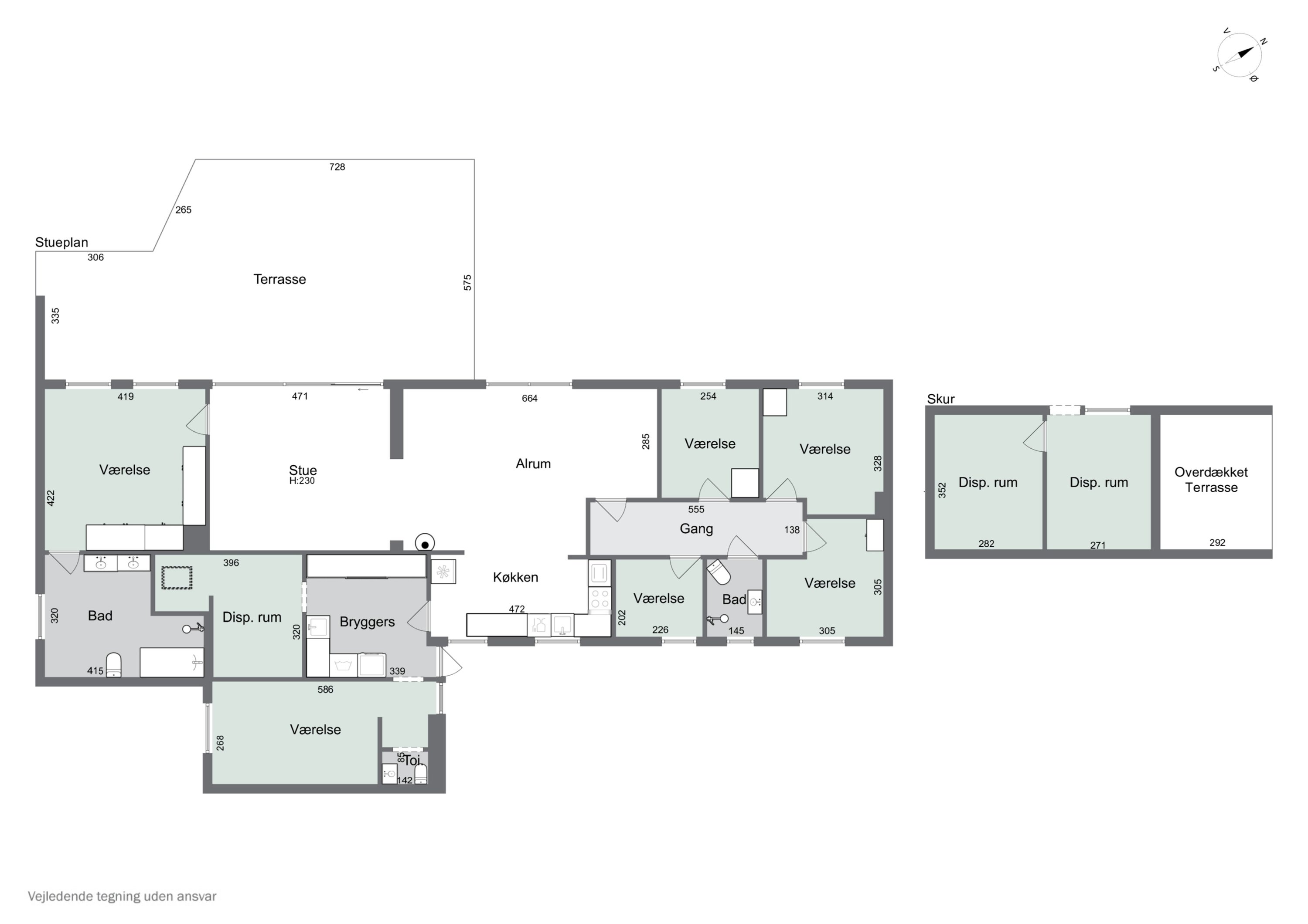 Plantegninger billede af Møllealle 7, Nyker, 3700 Rønne