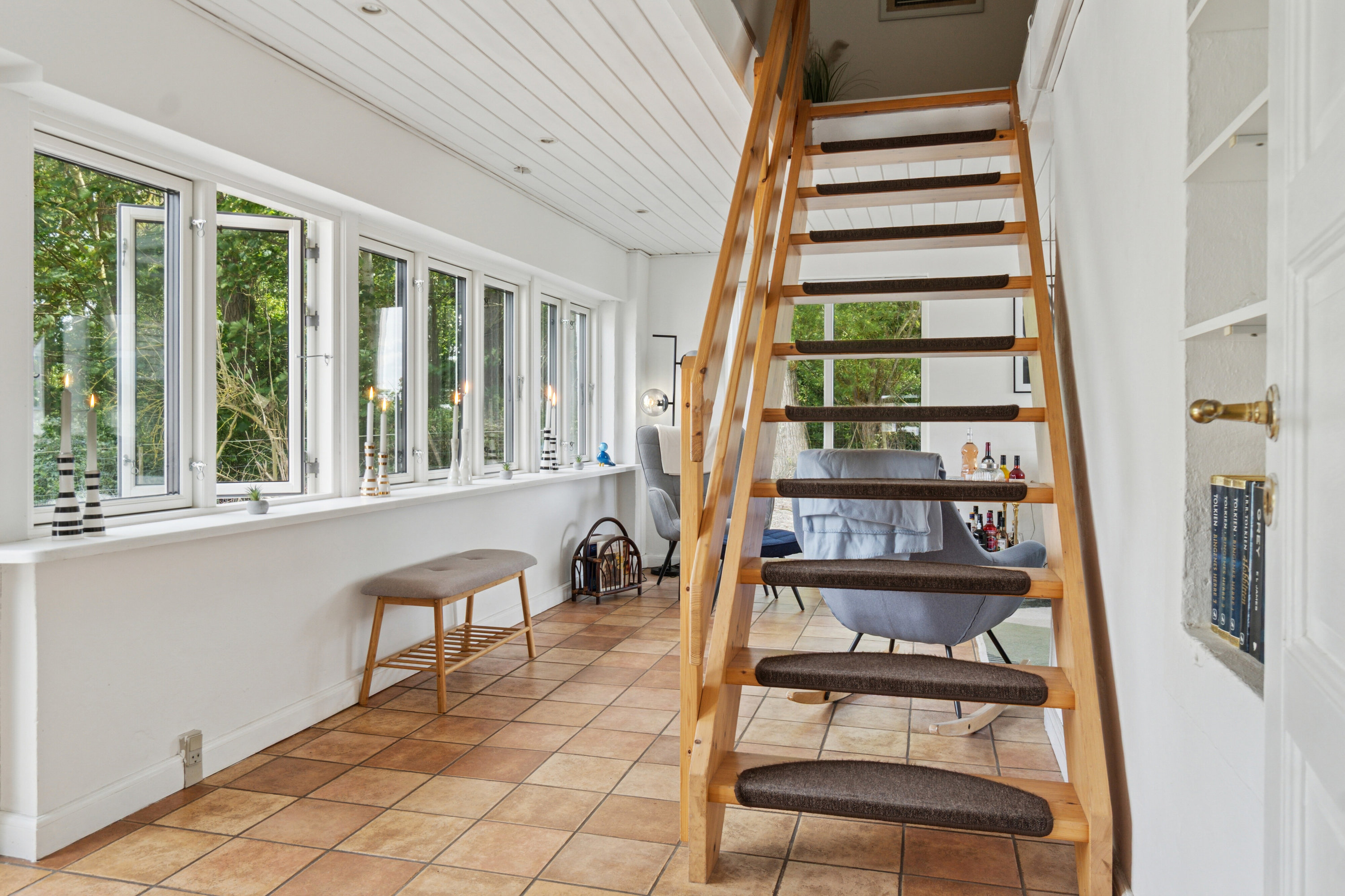 Fremhævet trappe billede i fuldskærmstilstand. Billede af Lodagervej 10, Hejninge, 4200 Slagelse