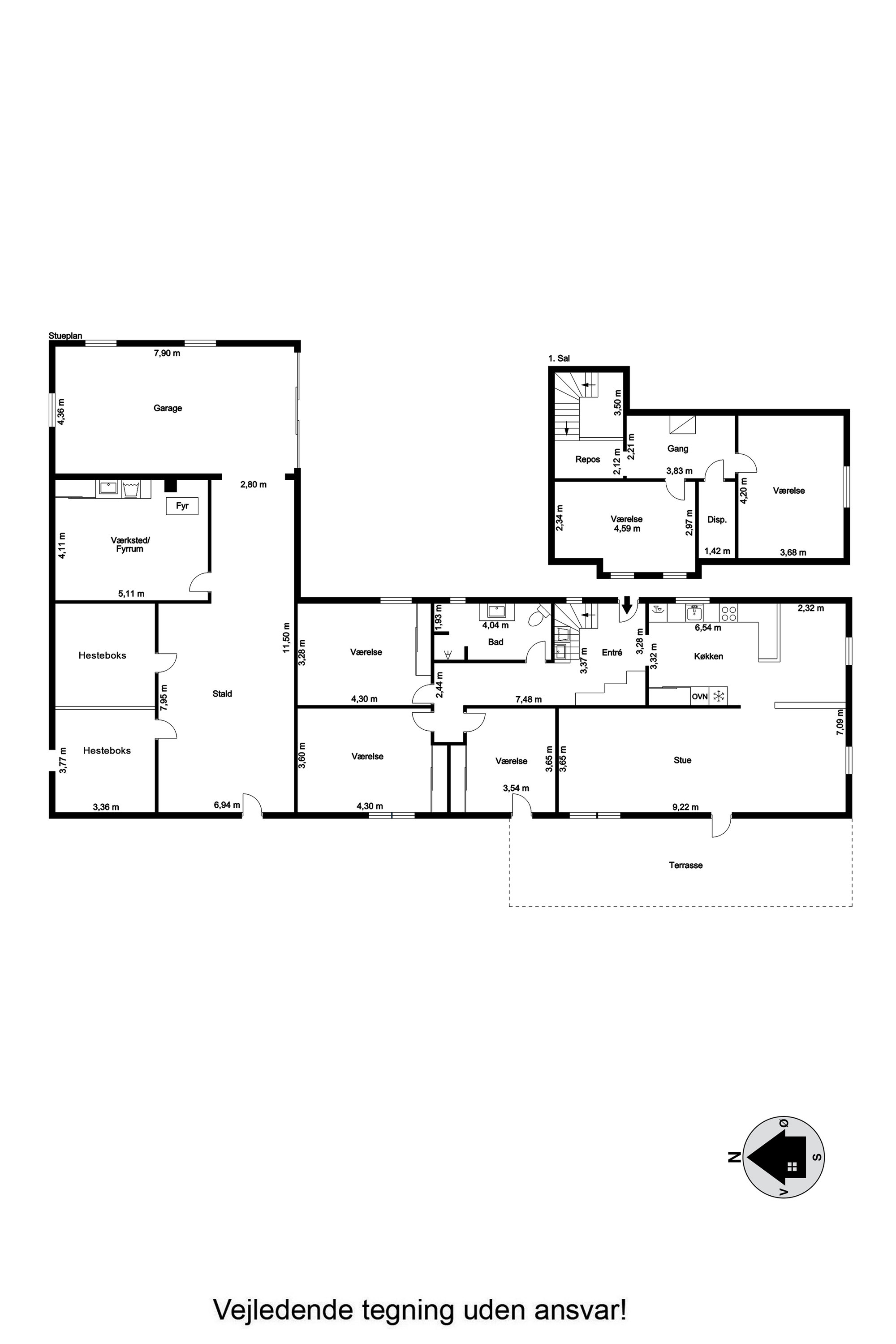 Plantegninger billede af Højlundsvej 47, Børglum, 9760 Vrå