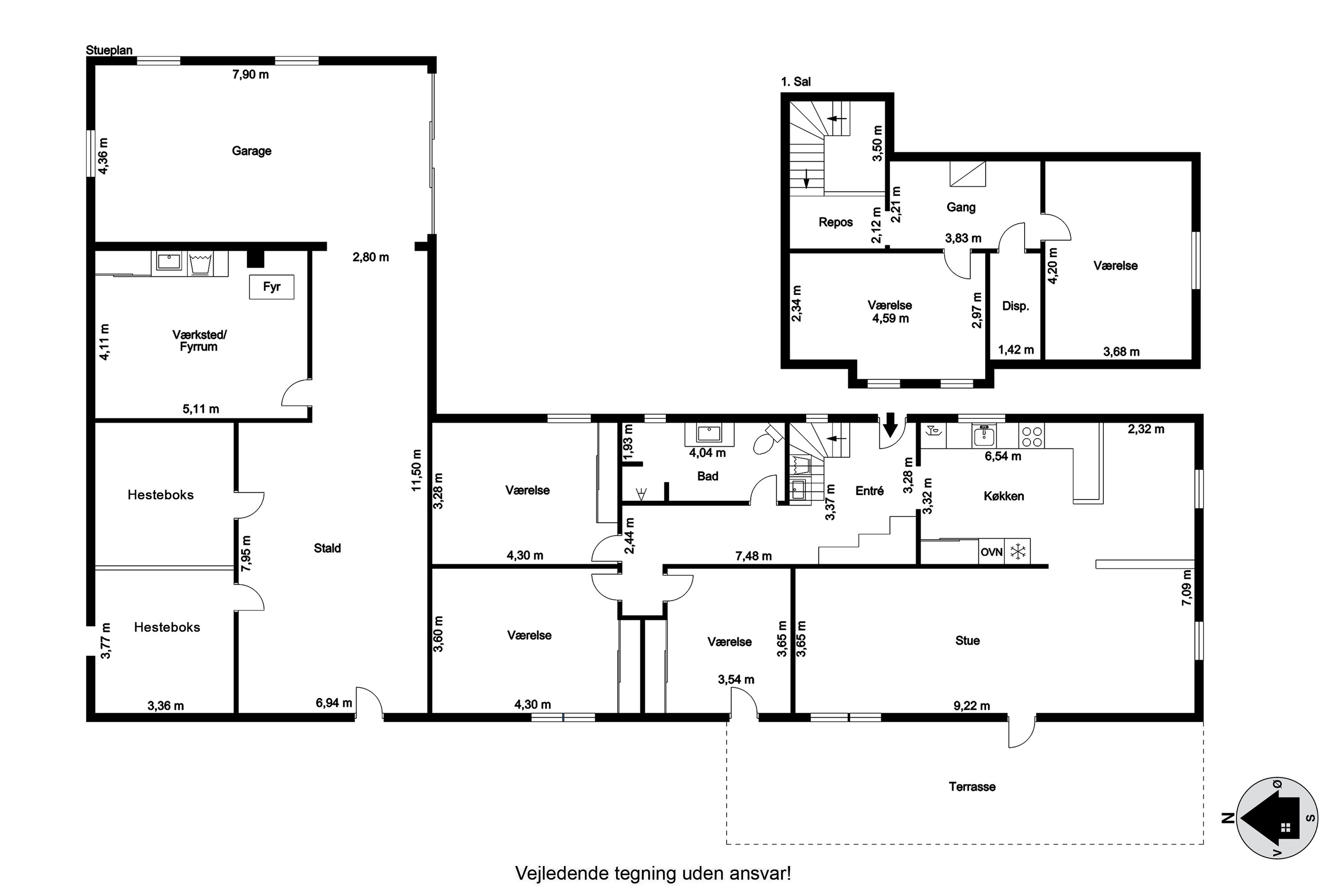 Plantegninger billede af Højlundsvej 47, Børglum, 9760 Vrå