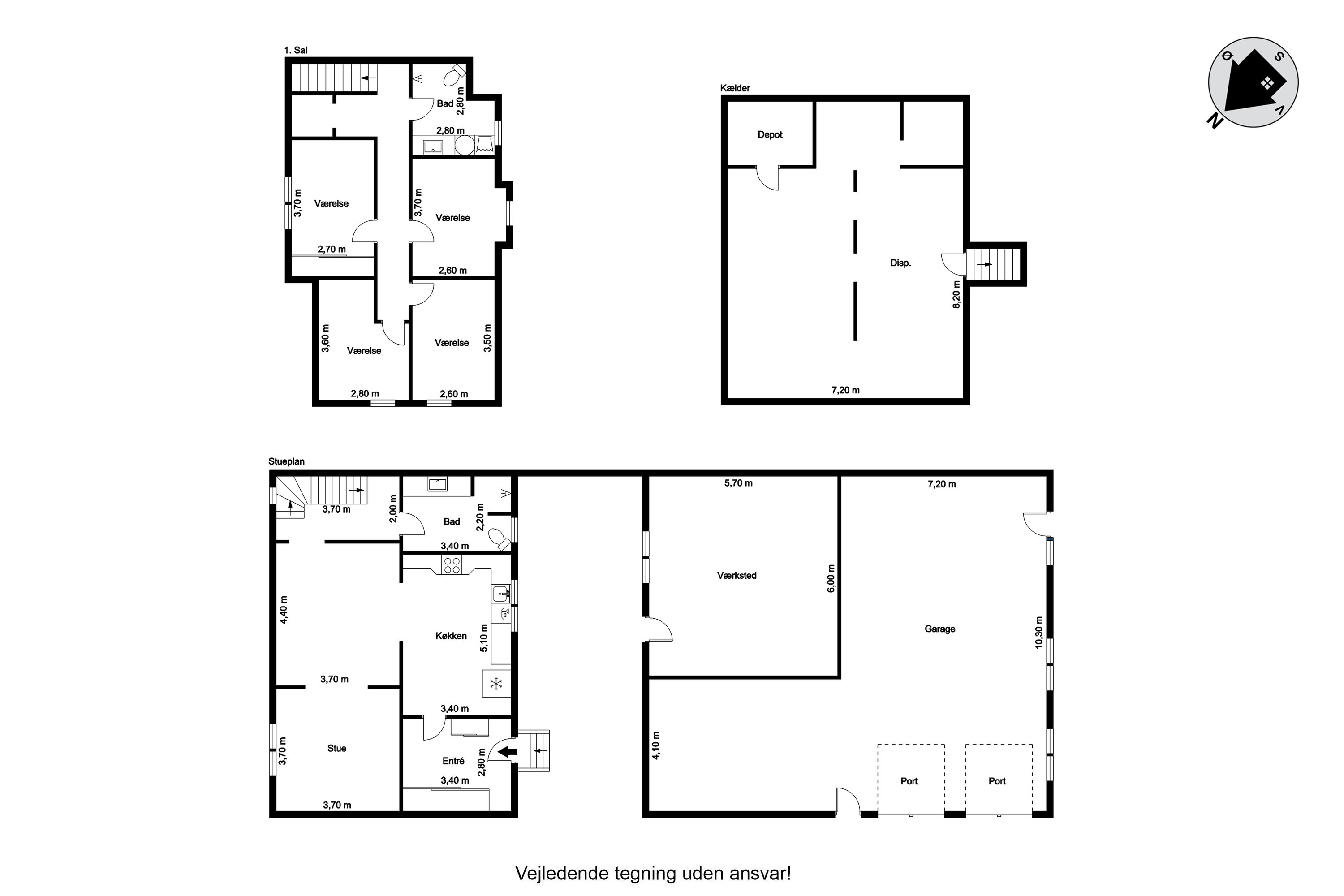 Plantegninger billede af Gl Kongevej 23, 6920 Videbæk