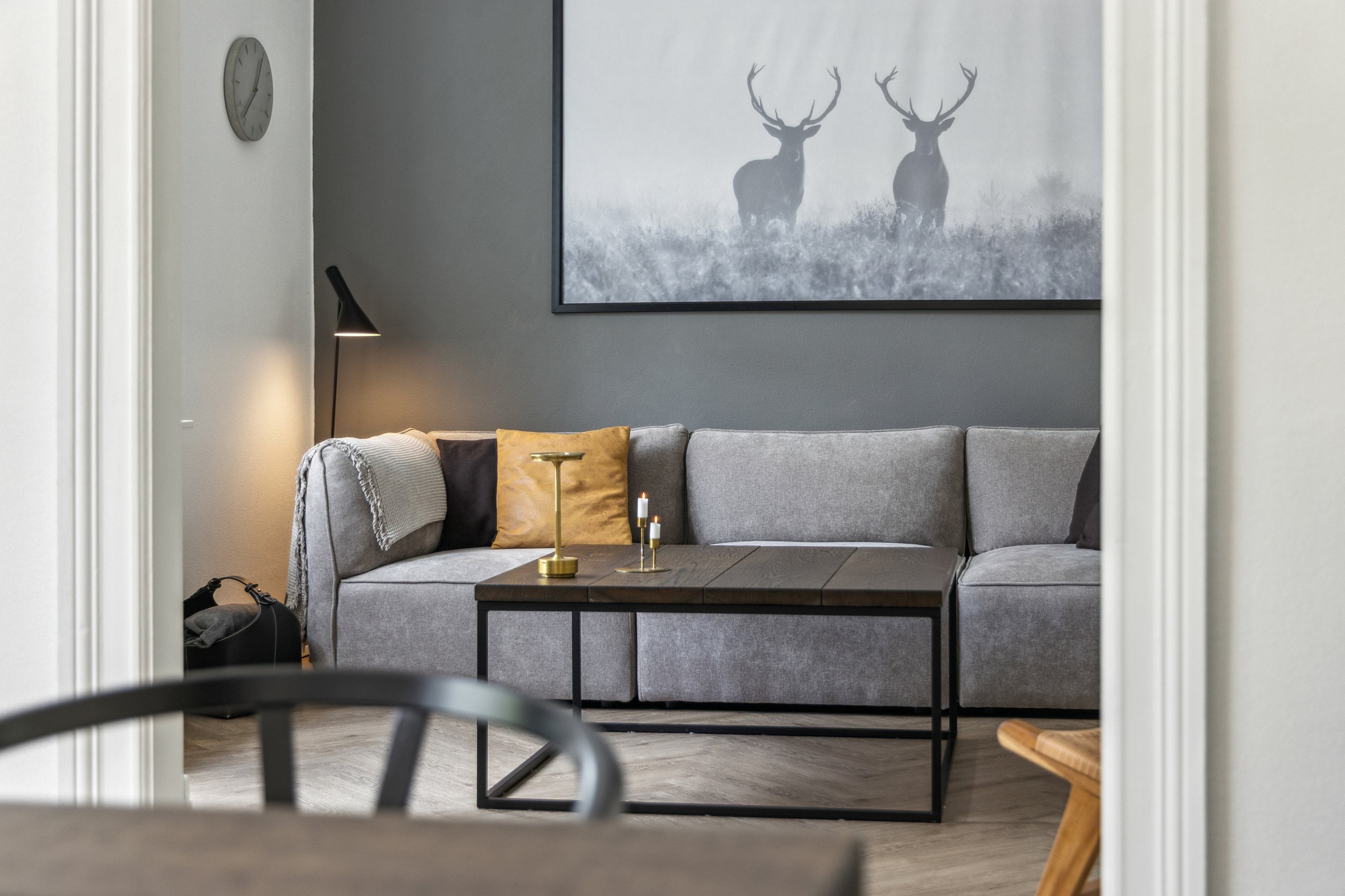 Fremhævet stue billede i fuldskærmstilstand. Billede af Niels Lykkes Gade 16, 9400 Nørresundby