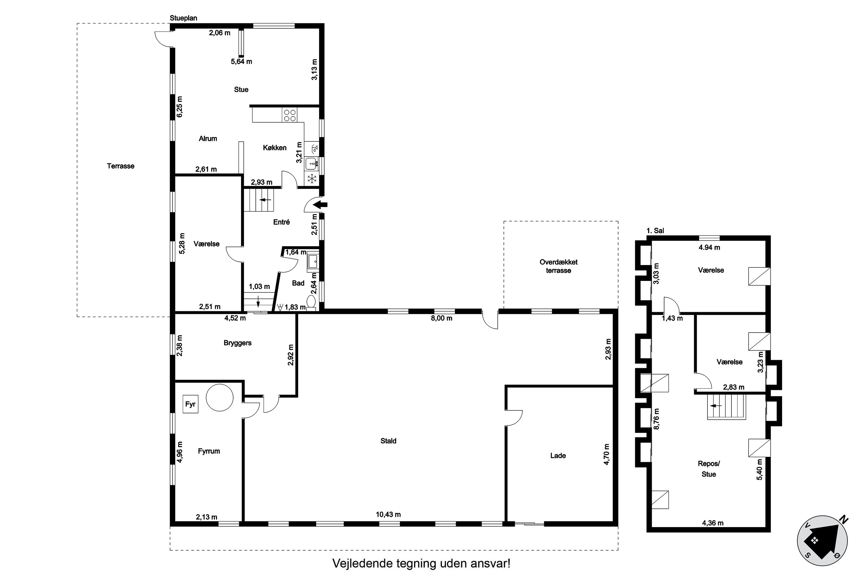 Plantegninger billede af Korsholmvej 260, Vesterbølle, 9631 Gedsted