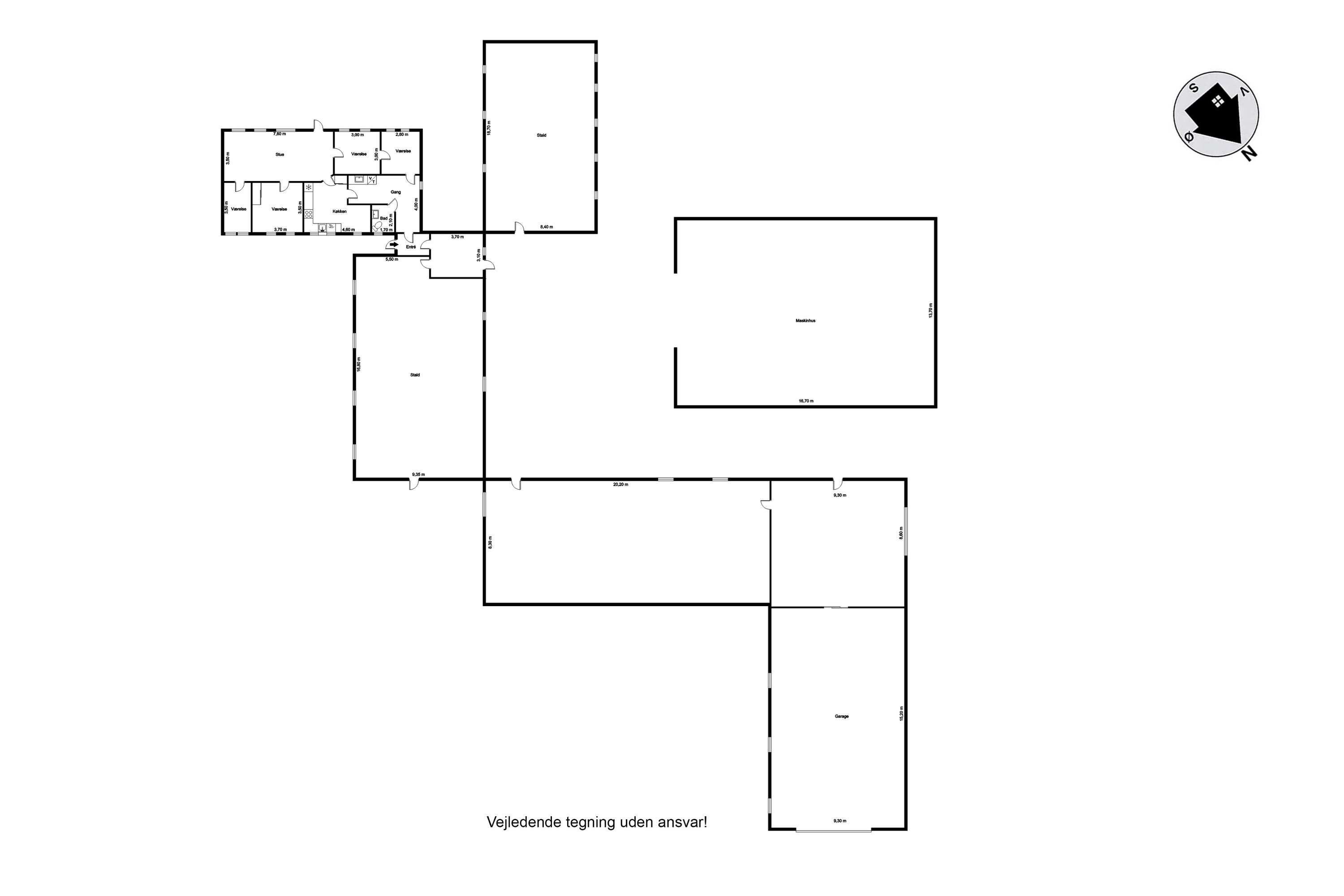 Plantegninger billede af Tylvadvej 20, Finderup, 6900 Skjern