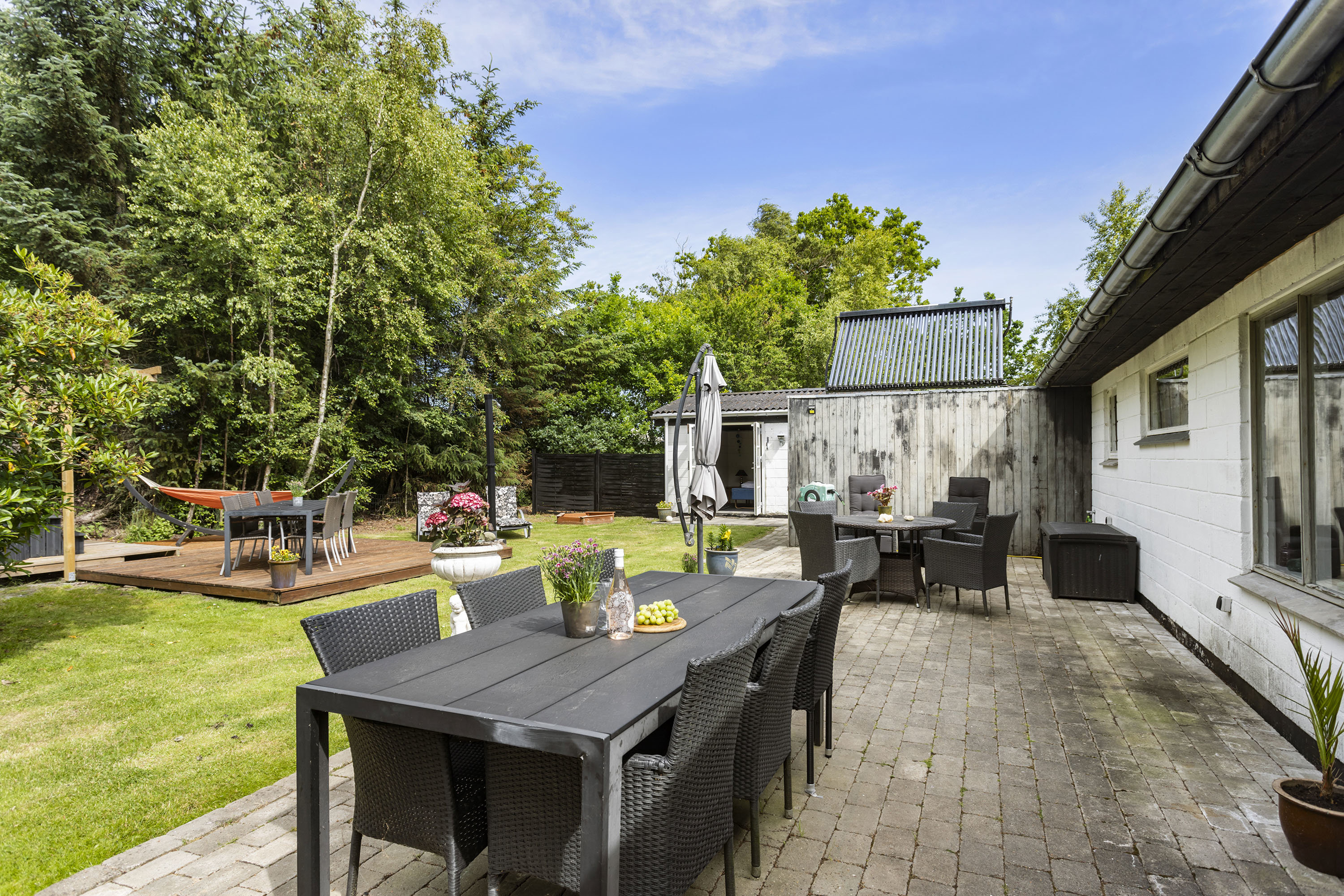 Fremhævet terrasse billede i fuldskærmstilstand. Billede af Mågevej 1, Hou, 9370 Hals