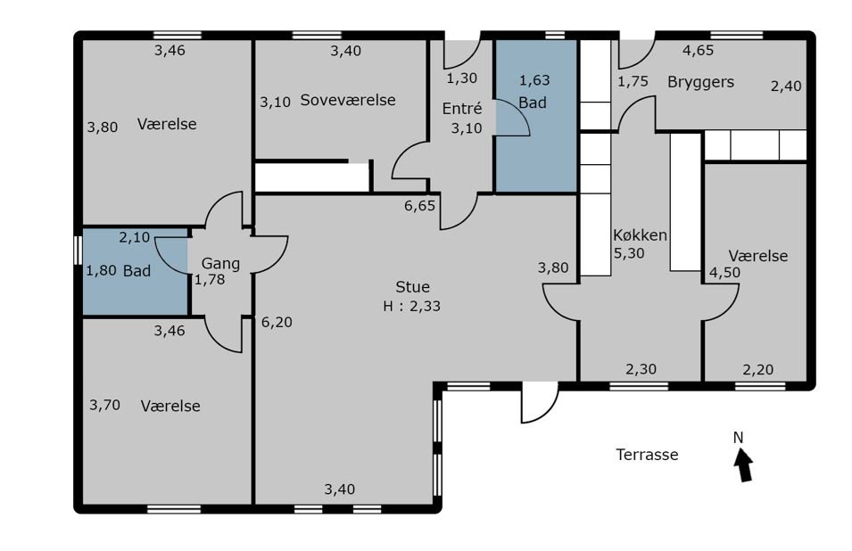 Plantegninger billede af Hvidtjørnen 4, 8800 Viborg