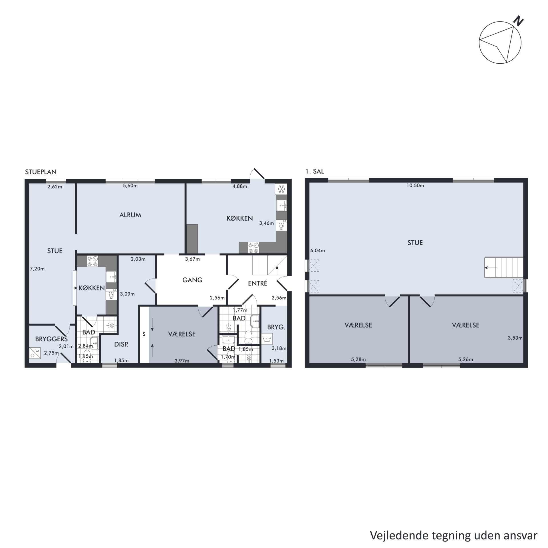 Plantegninger billede af Åmarksvej 7, 8250 Egå