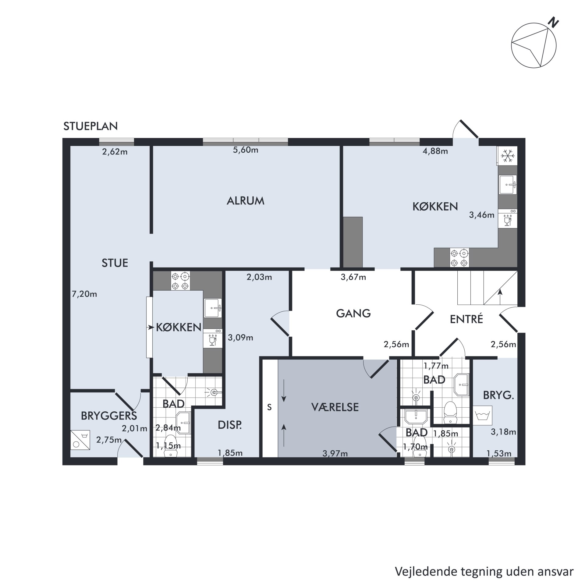 Plantegninger billede af Åmarksvej 7, 8250 Egå
