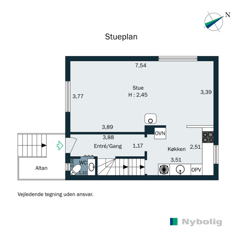 Plantegninger billede af Borgmesterløkken 13A, 6200 Aabenraa