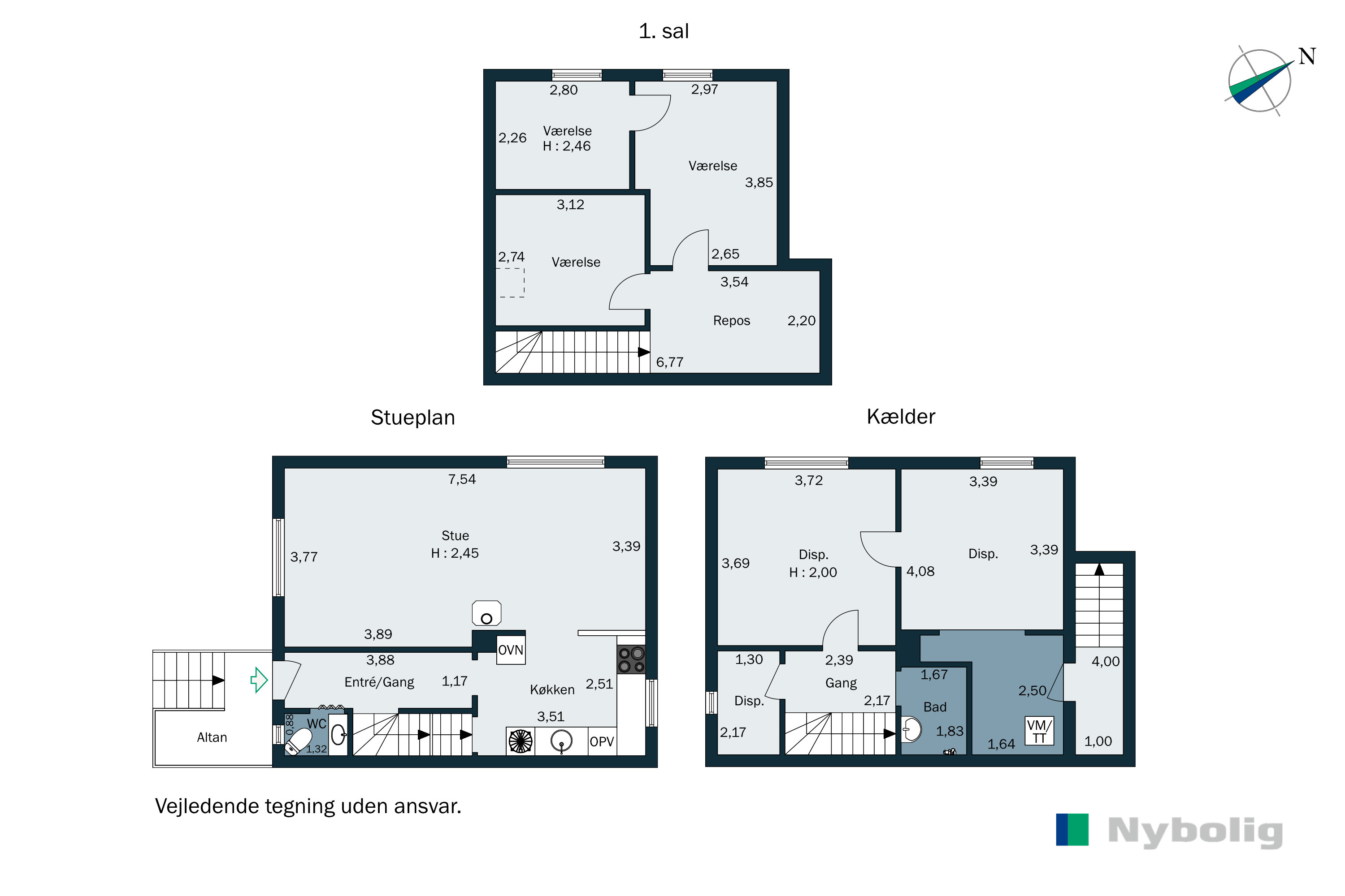 Plantegninger billede af Borgmesterløkken 13A, 6200 Aabenraa