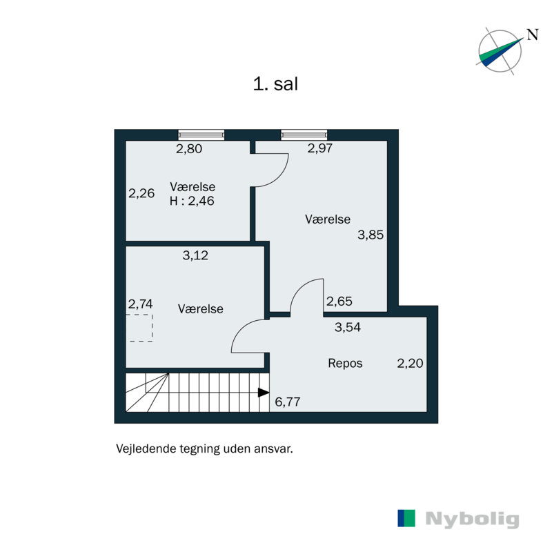 Plantegninger billede af Borgmesterløkken 13A, 6200 Aabenraa