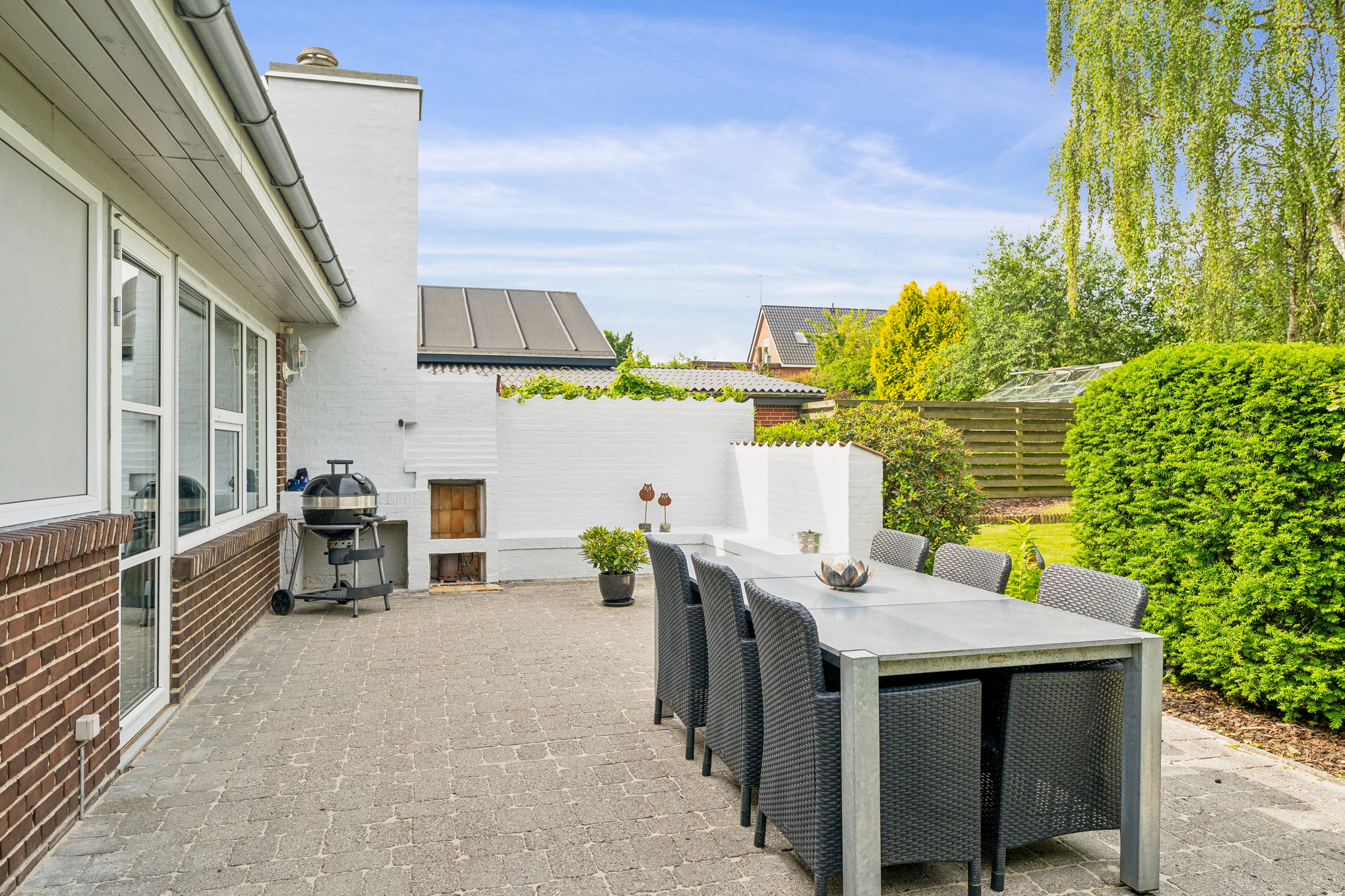 Fremhævet terrasse billede i fuldskærmstilstand. Billede af Birkevej 3, Assentoft, 8960 Randers SØ