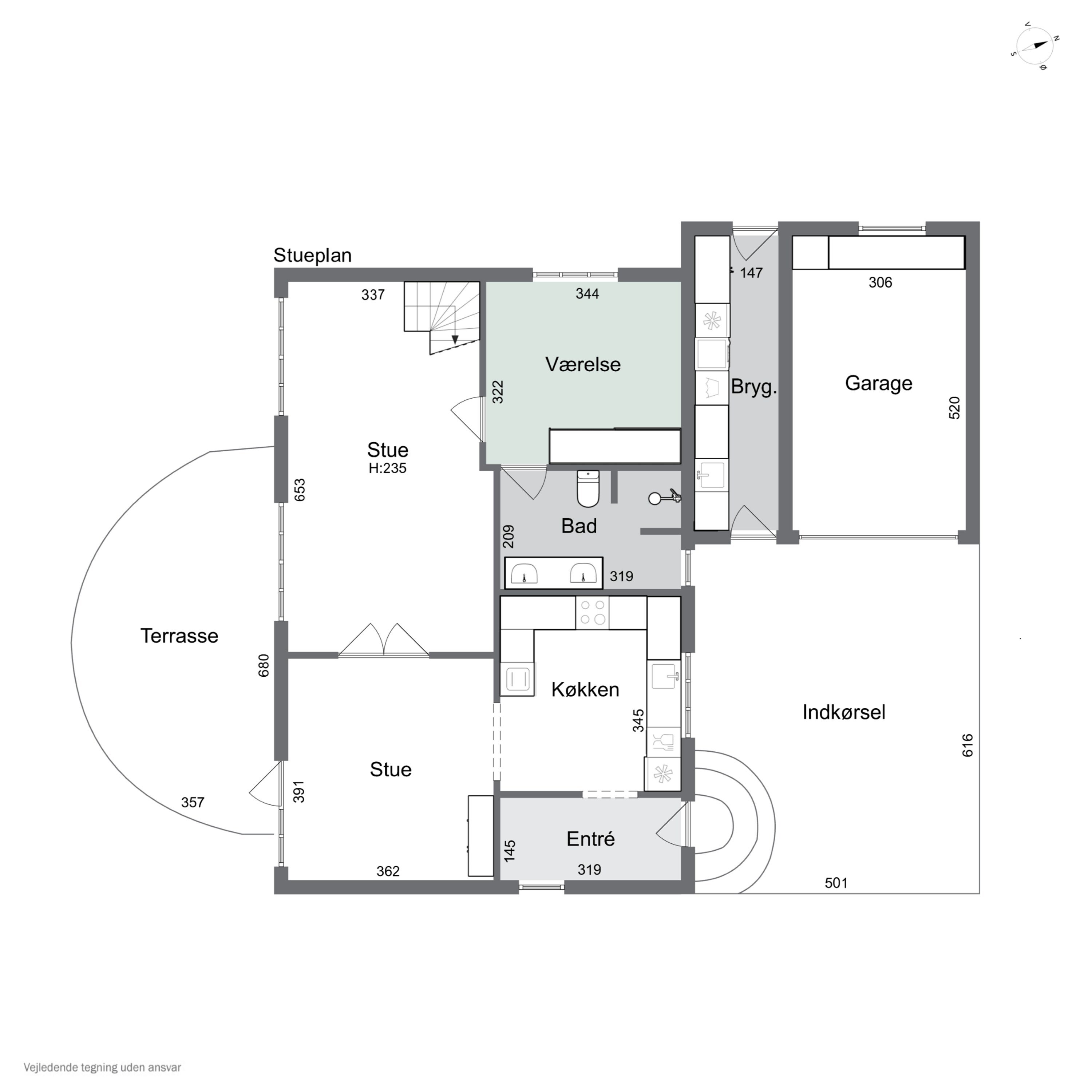 Plantegninger billede af Møllebakken 7, 4200 Slagelse